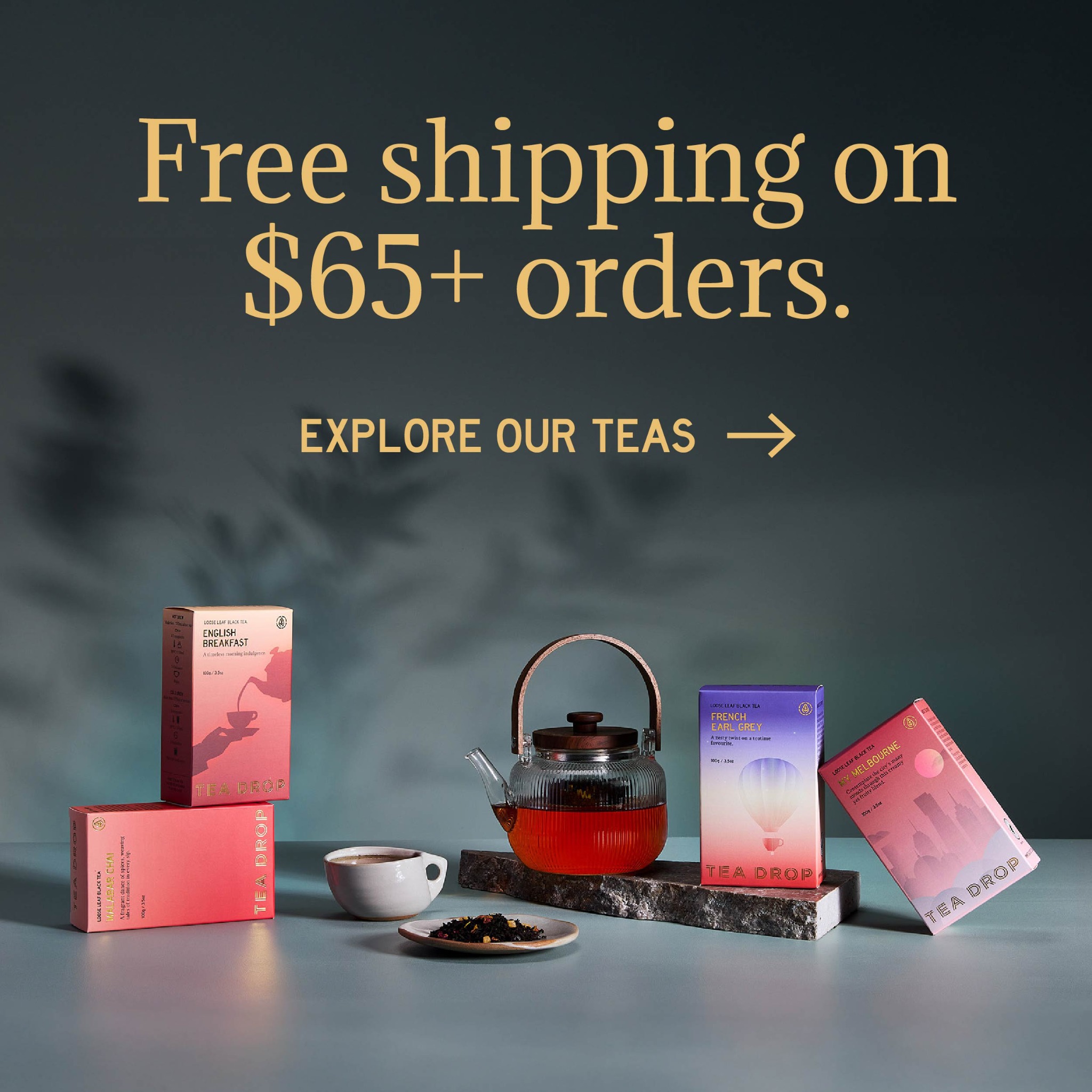 Tea Drop Facebook ad: Bring specialty tea into your everyday with Tea…
