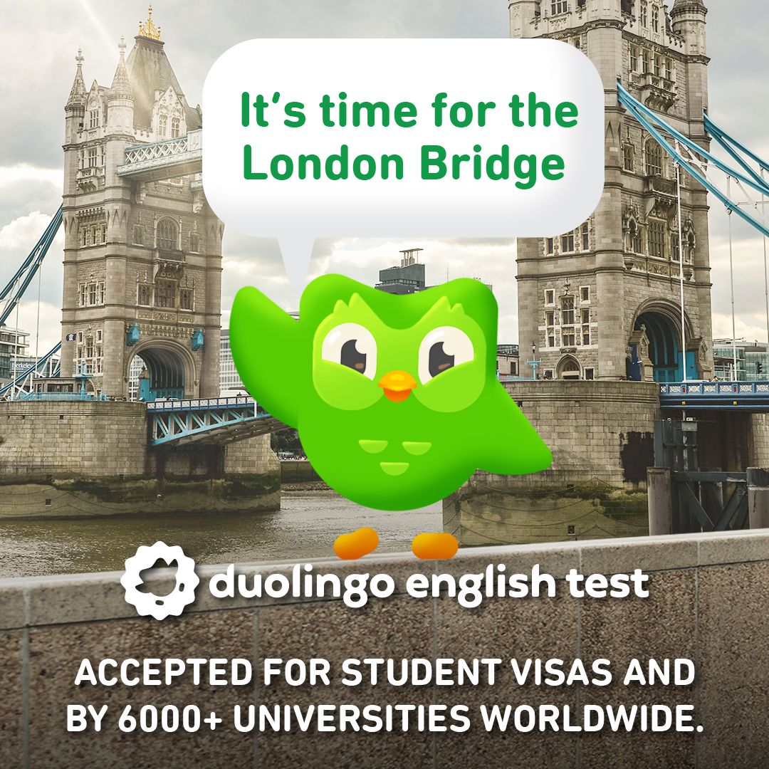 Duolingo English Test Facebook ad