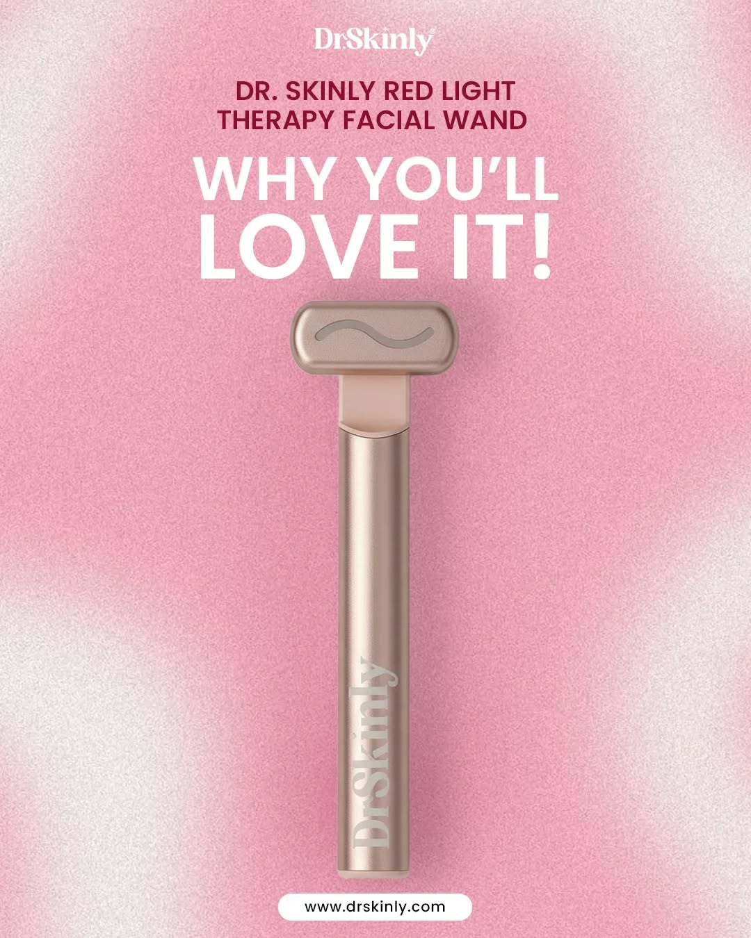 DrSkinly Facebook ad: Transform your skincare in minutes with Dr.