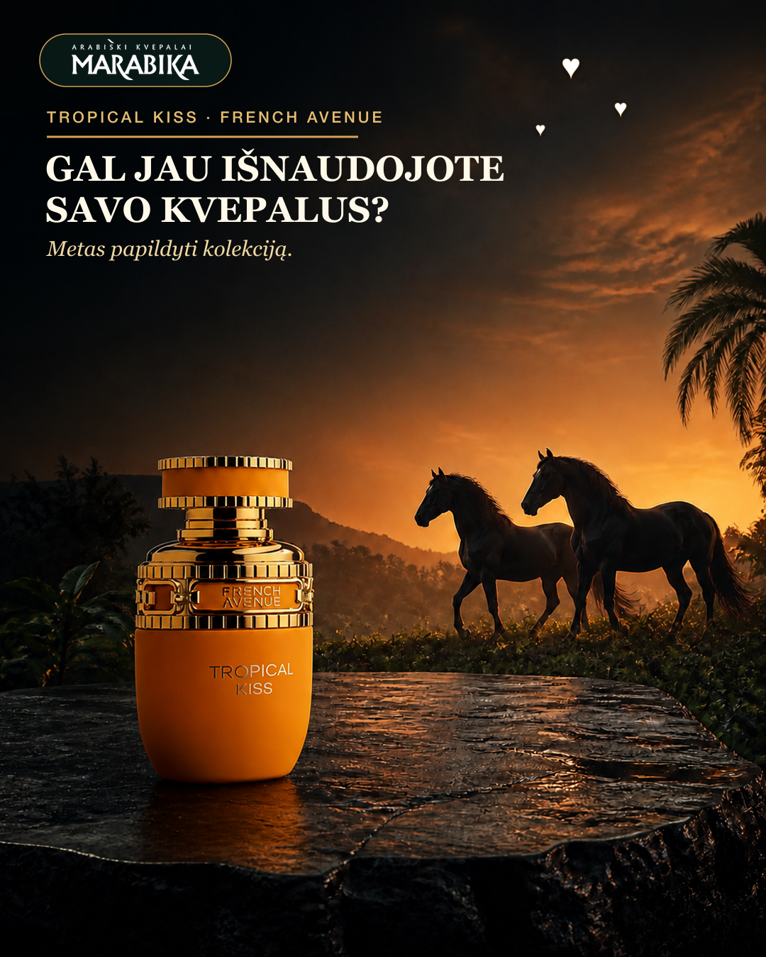 Marabika Lietuva Facebook ad: Tropical Kiss, metas papildyti kolekciją