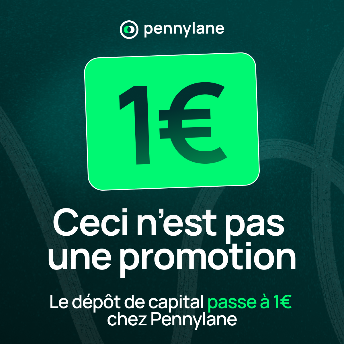Pennylane - Comptabilité Facebook ad: Déposer mon capital pour 1€