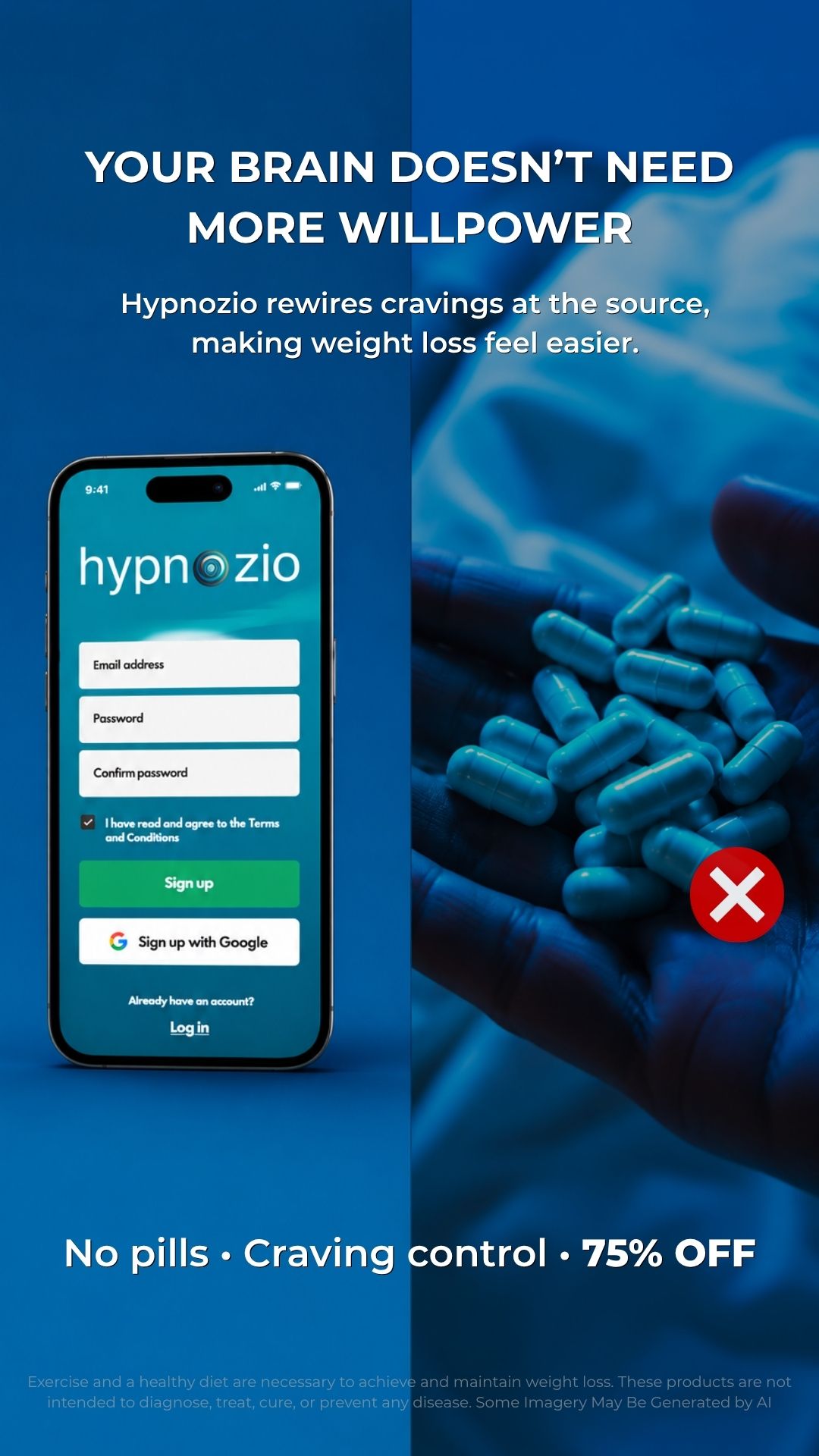 Hypnozio: power of hypnotherapy Facebook ad