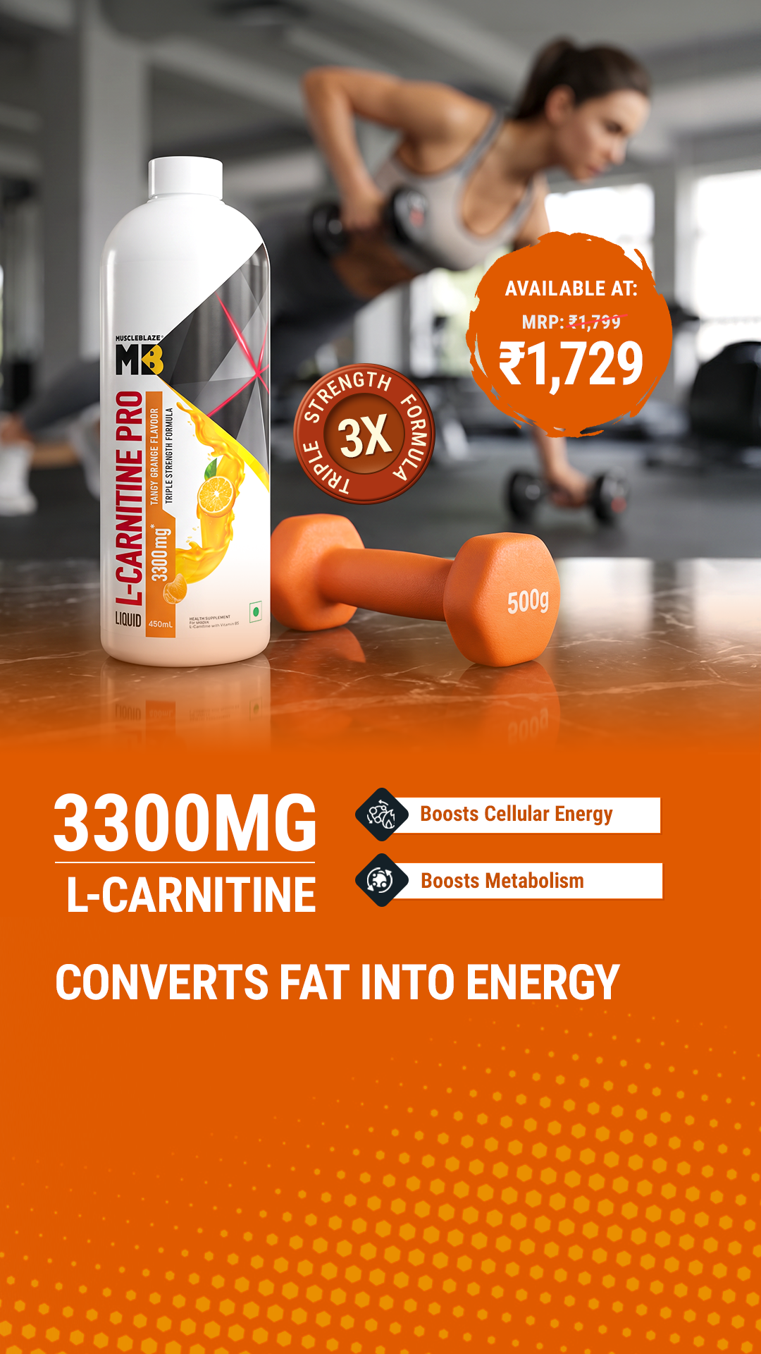 MuscleBlaze Facebook ad