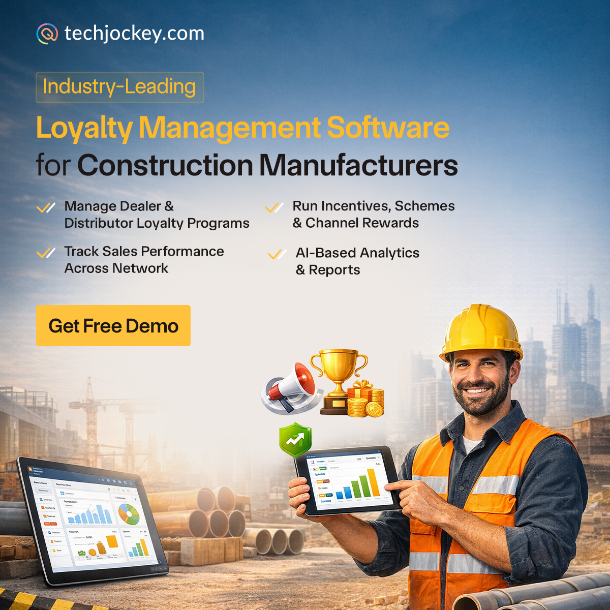 Techjockey Facebook ad