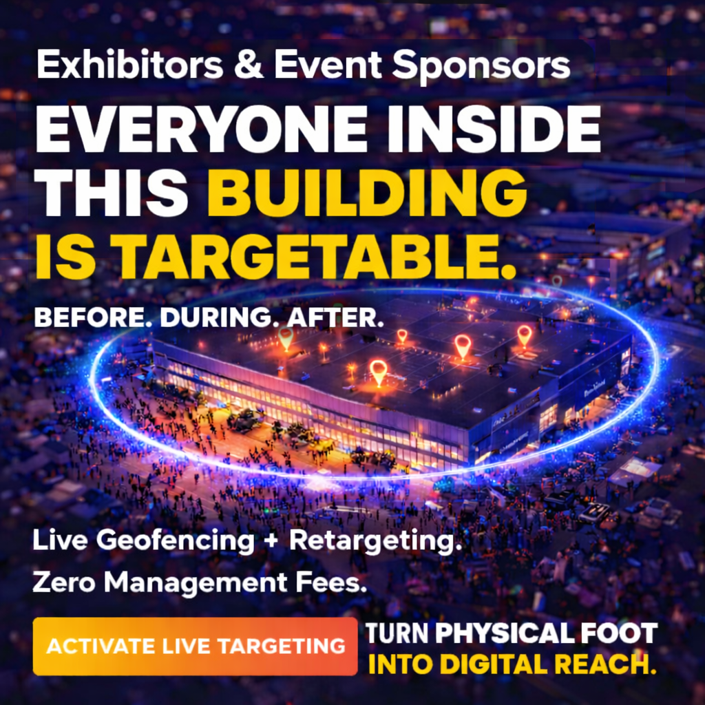DataAccelerator.Ai Facebook ad: Maximize Your Event’s Brand Awareness.