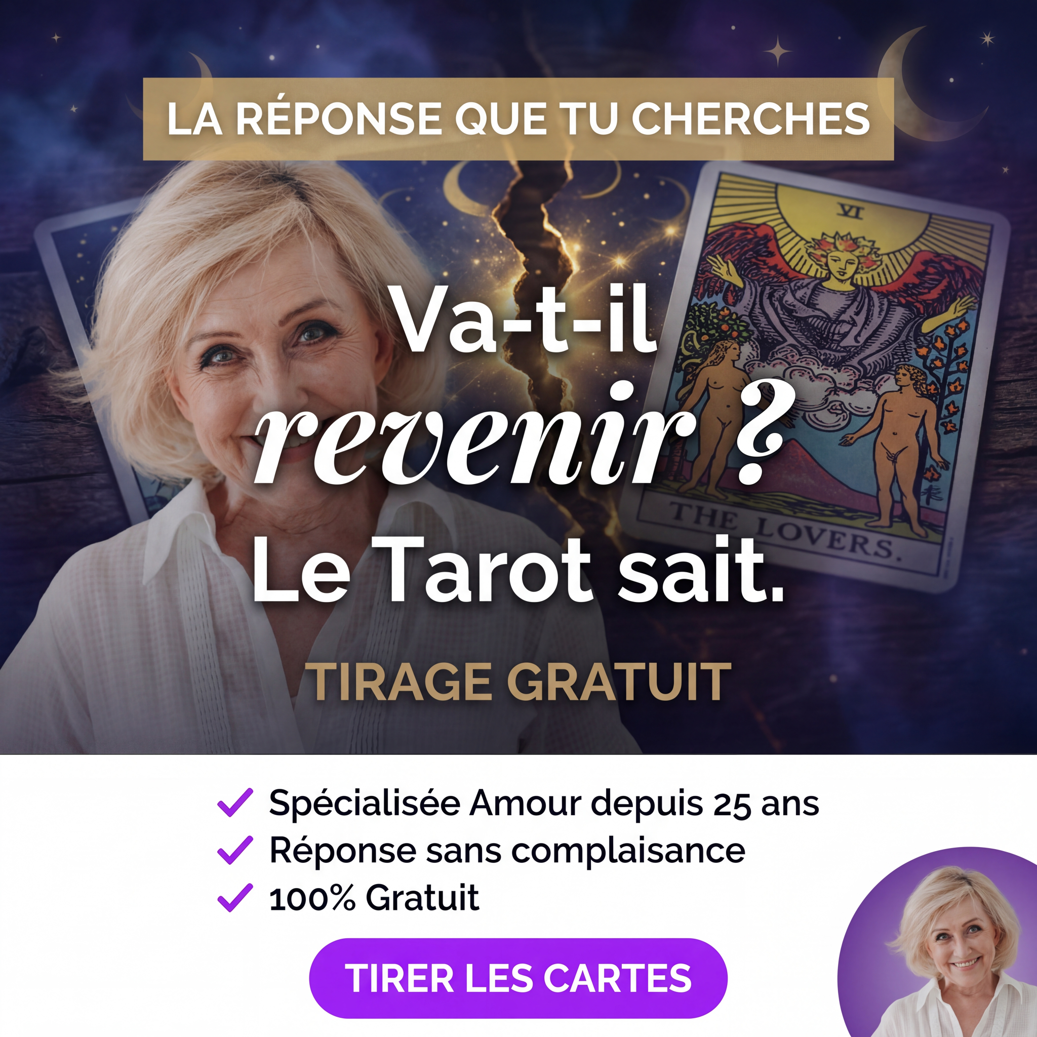 Esotelite Facebook ad: TIRER LES CARTES