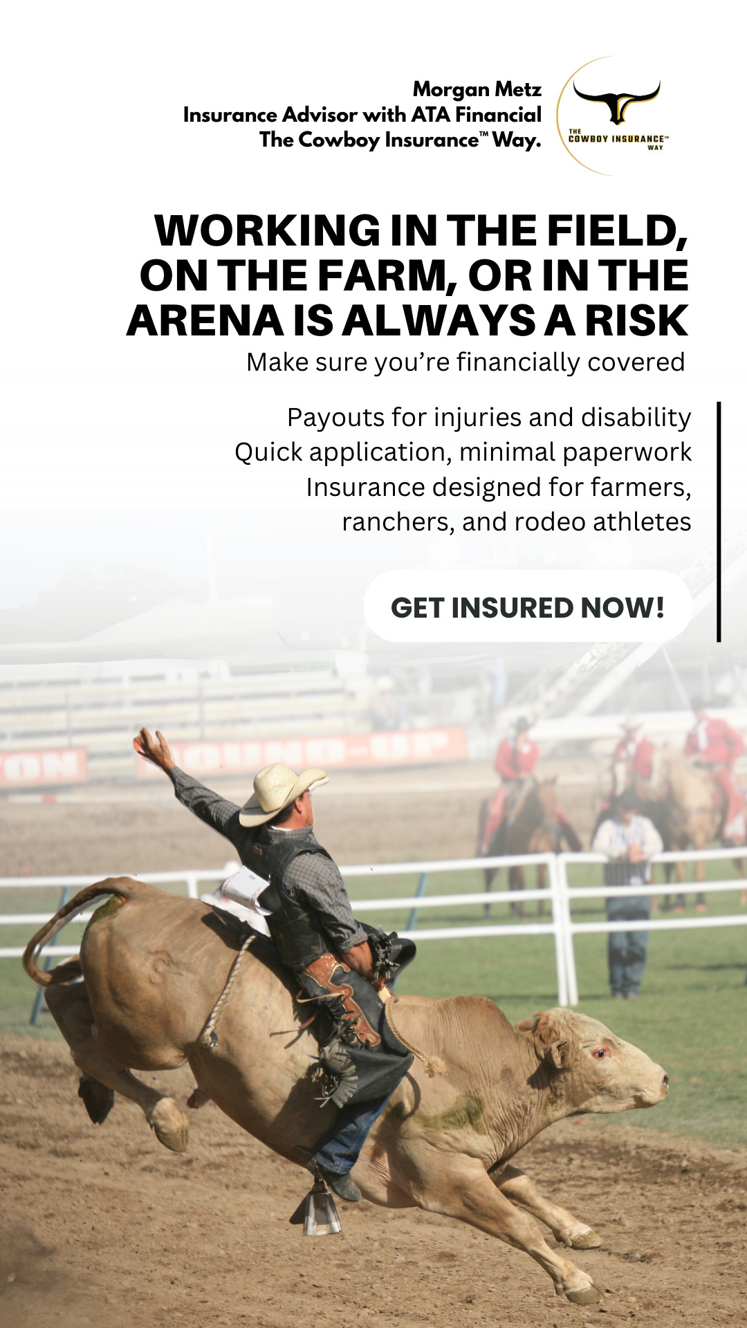 Cowboy Insurance Facebook ad from May 23, 2026