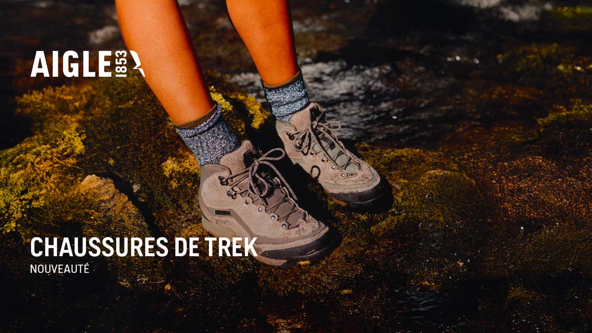 Aigle Facebook ad: Chaussures trek