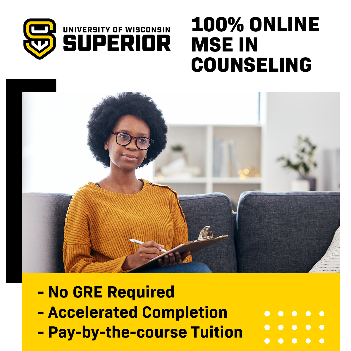 University of Wisconsin Superior Facebook ad