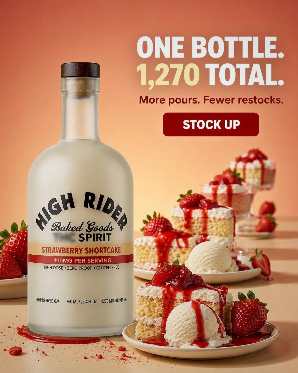 HG Rider Facebook ad: 100 a Pour. Not 10