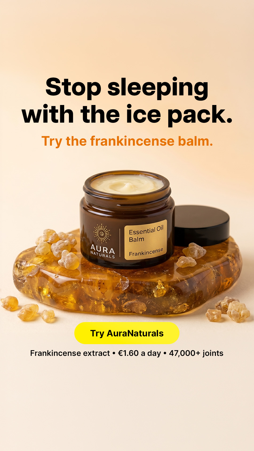 AuraNaturals Essential Oils Facebook ad from Jun 15, 2026
