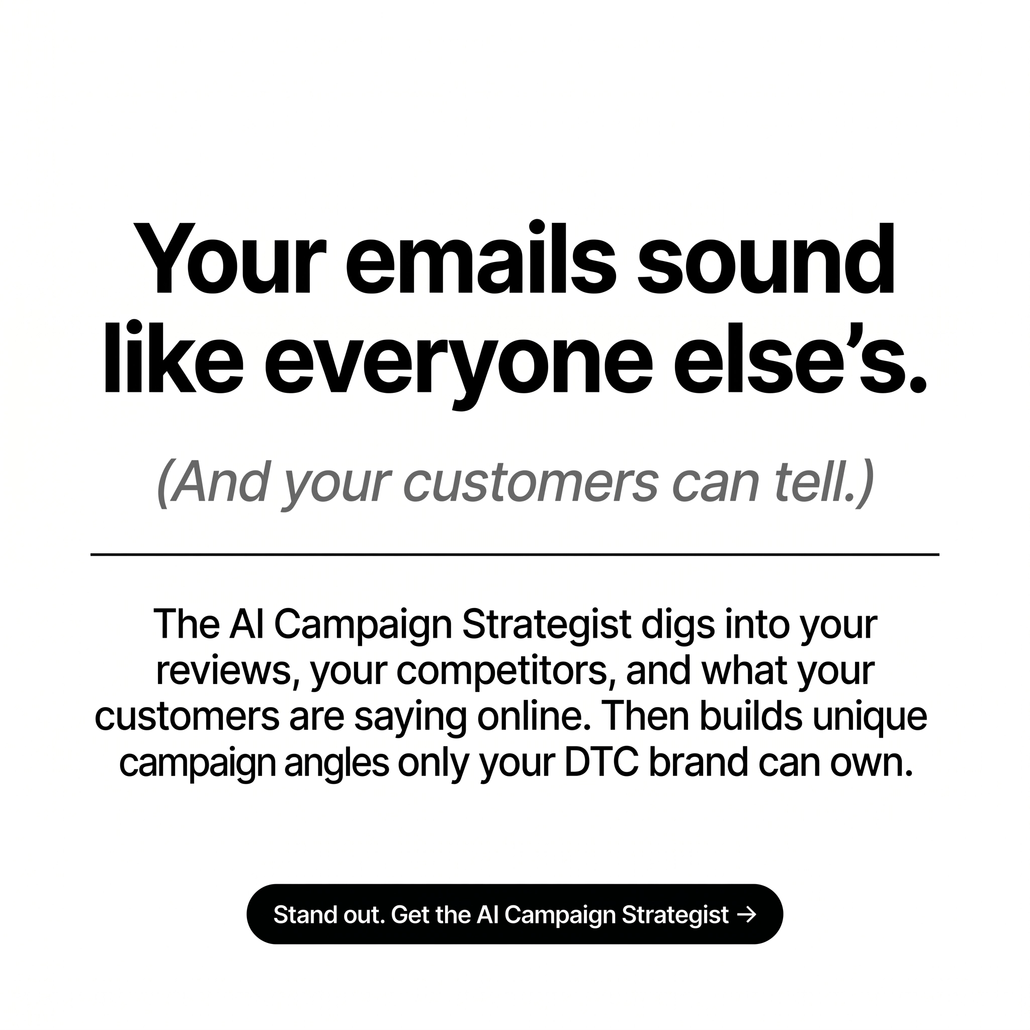 Steven Bell - Email Profits Facebook ad: Stop sounding like every other eCom store