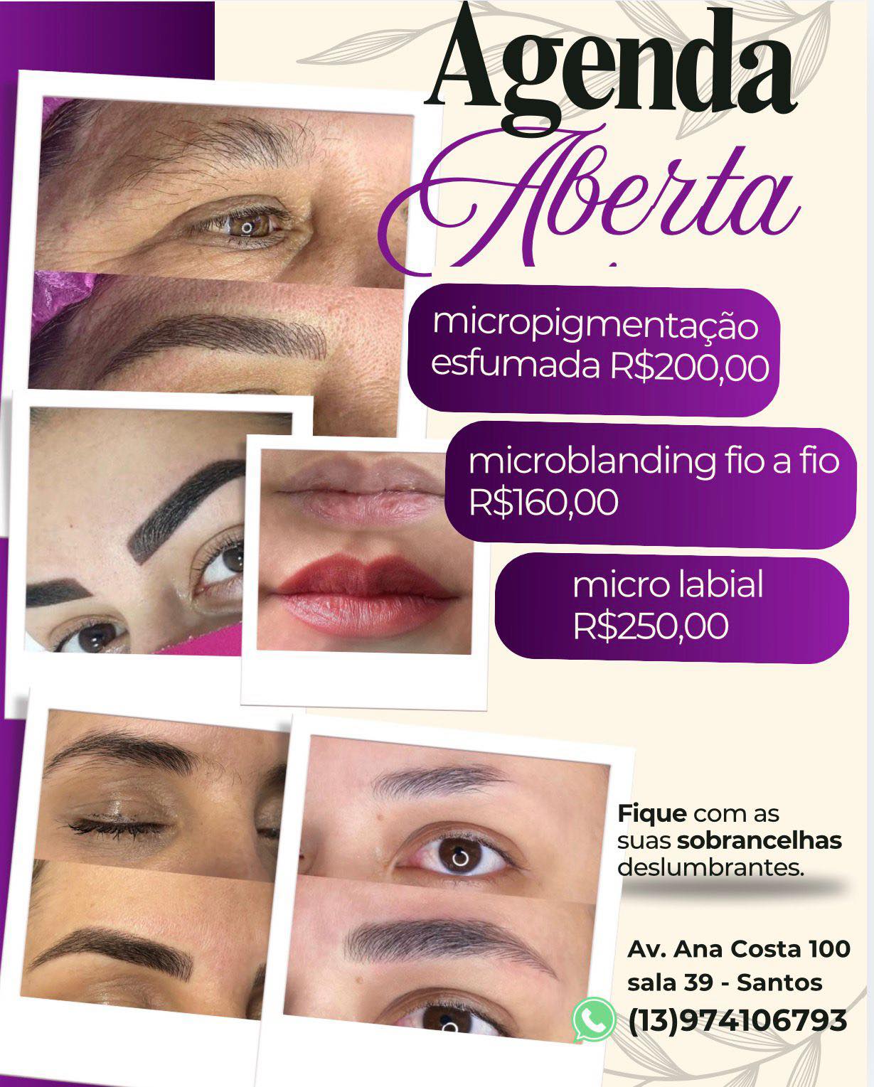 D'Bellas Sobrancelhas II Facebook ad