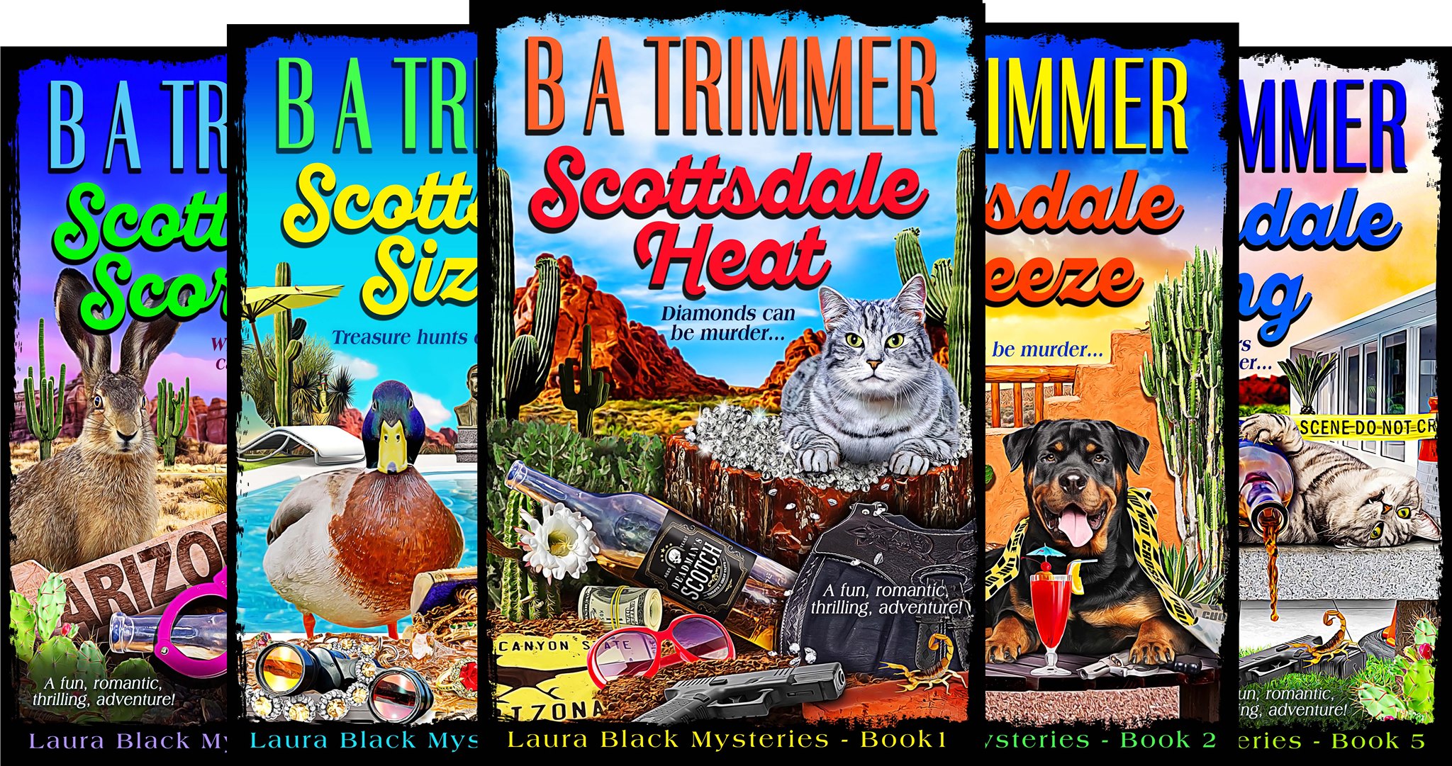 Laura Black Scottsdale Mystery Series - B A Trimmer Facebook ad: Laura Black Mysteries