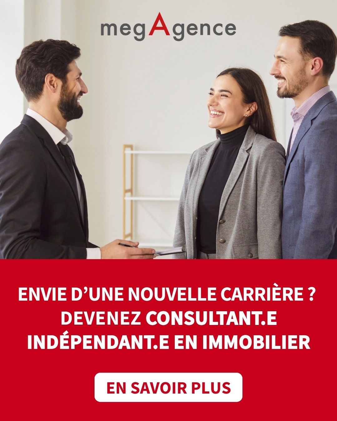 megAgence Facebook ad: Donnez une nouvelle impulsion à votre carrière