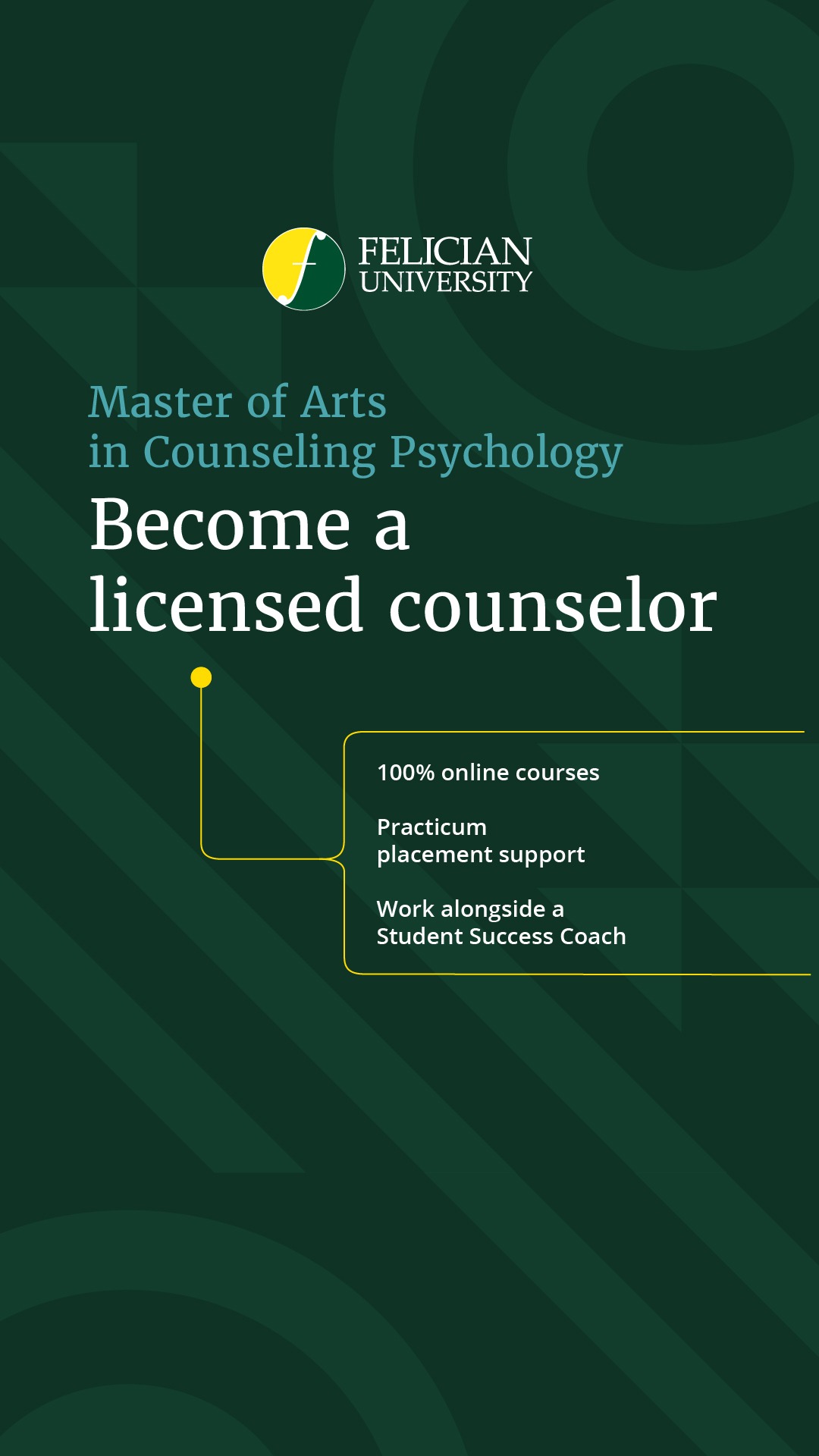 Felician University Facebook ad