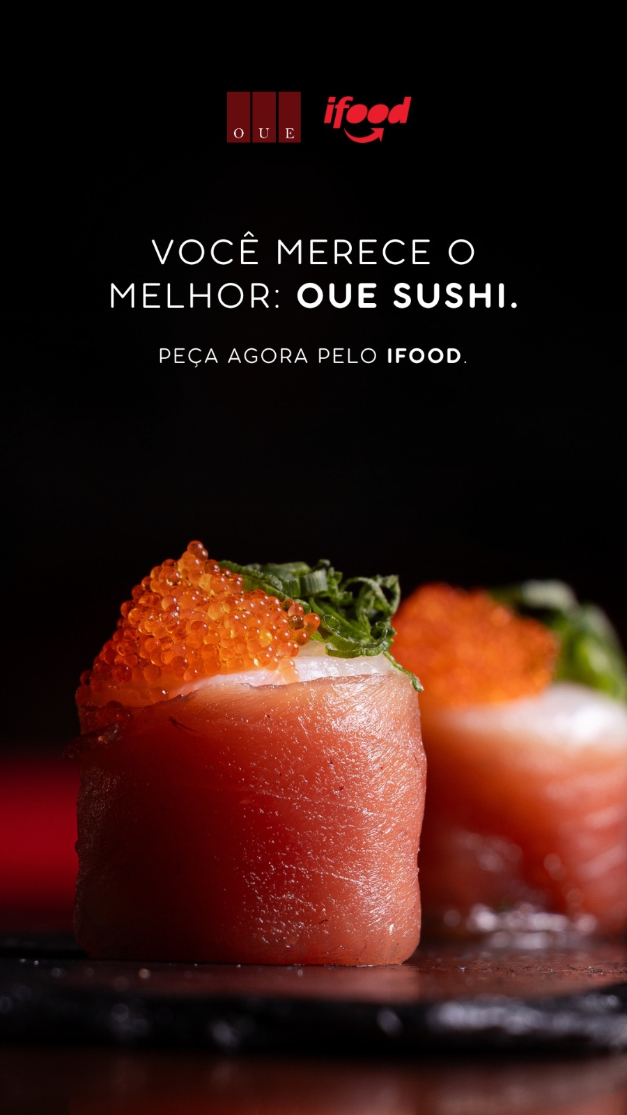 OUE Sushi Facebook ad: iFood