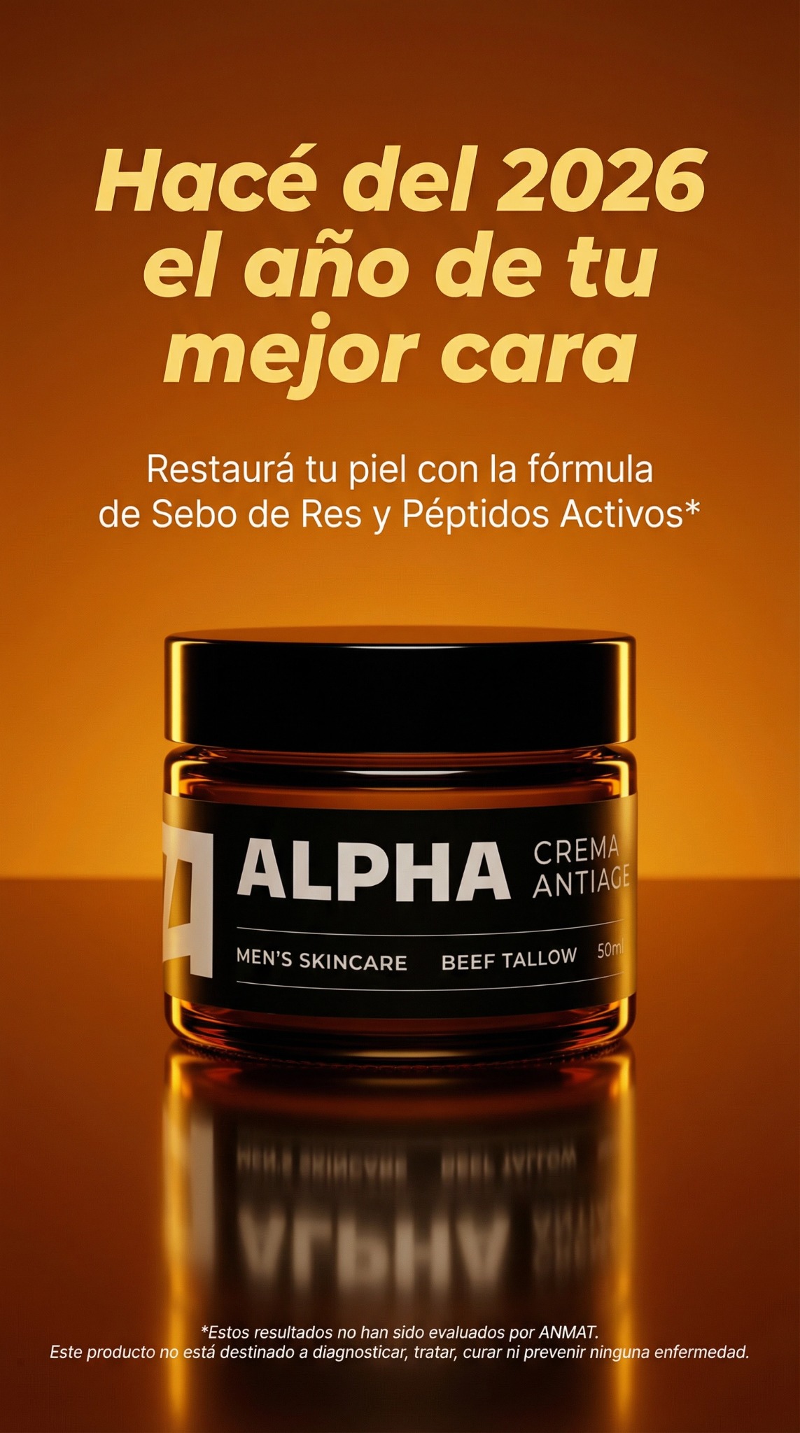 Alpha For Men Facebook ad: La Solución Anti Edad Más Vendida en Argentina