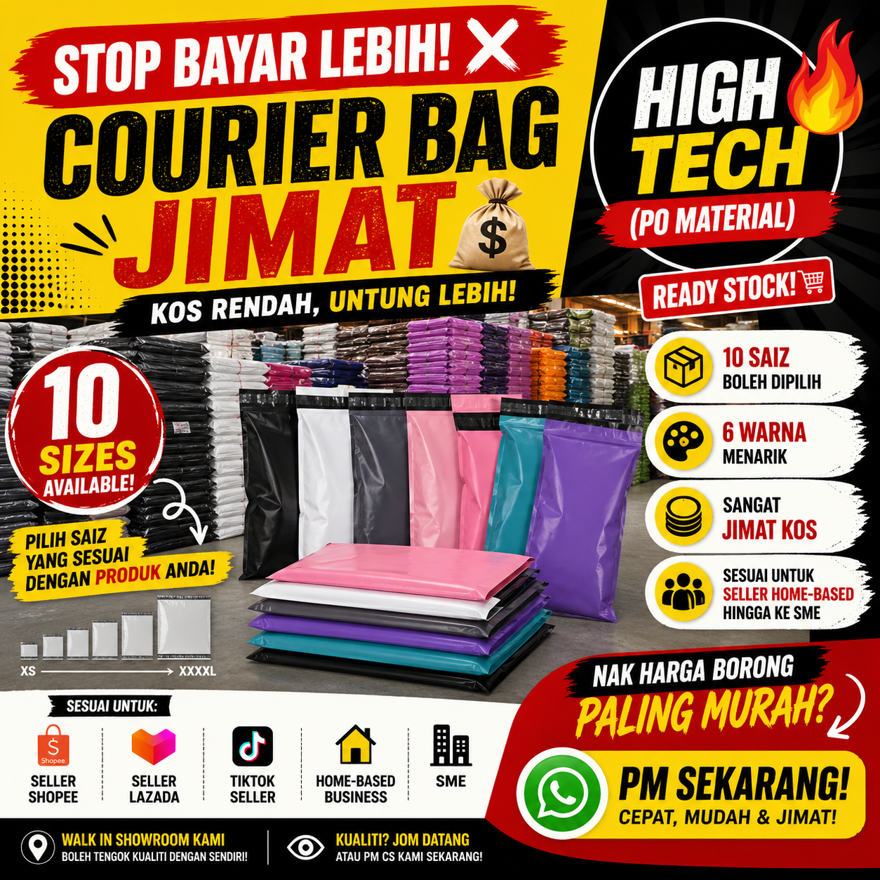ESTAR Packaging Facebook ad: Kurier Bag yang paling jimat cost