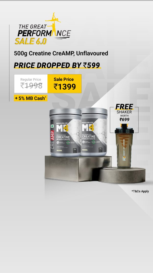 MuscleBlaze Facebook ad