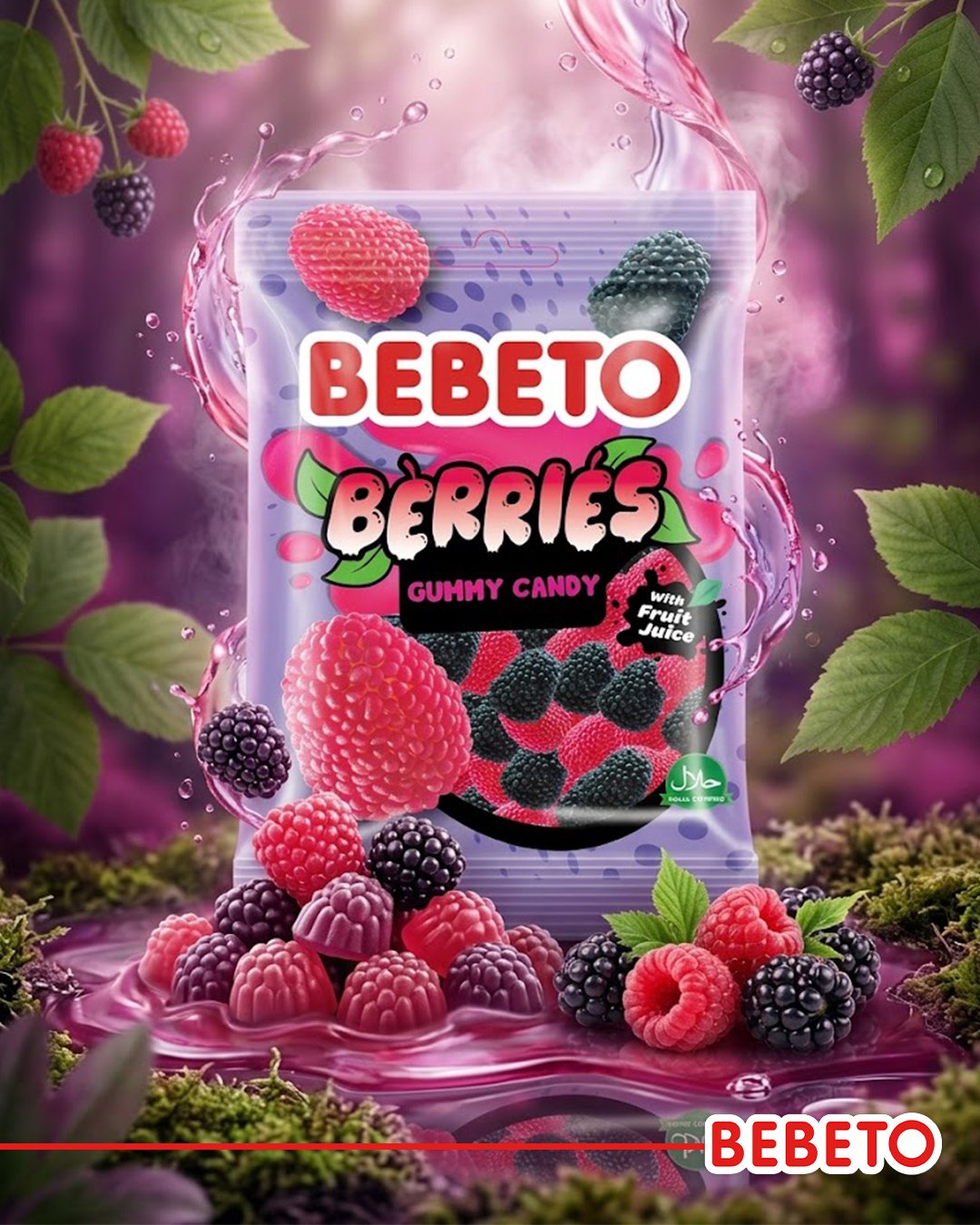 Bebeto Macedonia Facebook ad: Малината и капината со својот овошен, богат вкус…