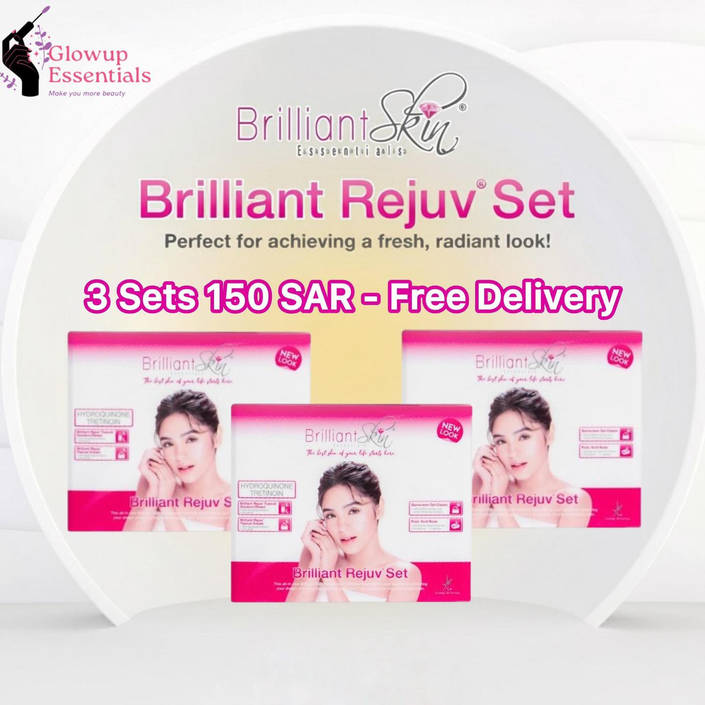 GlowUp Essentials Facebook ad