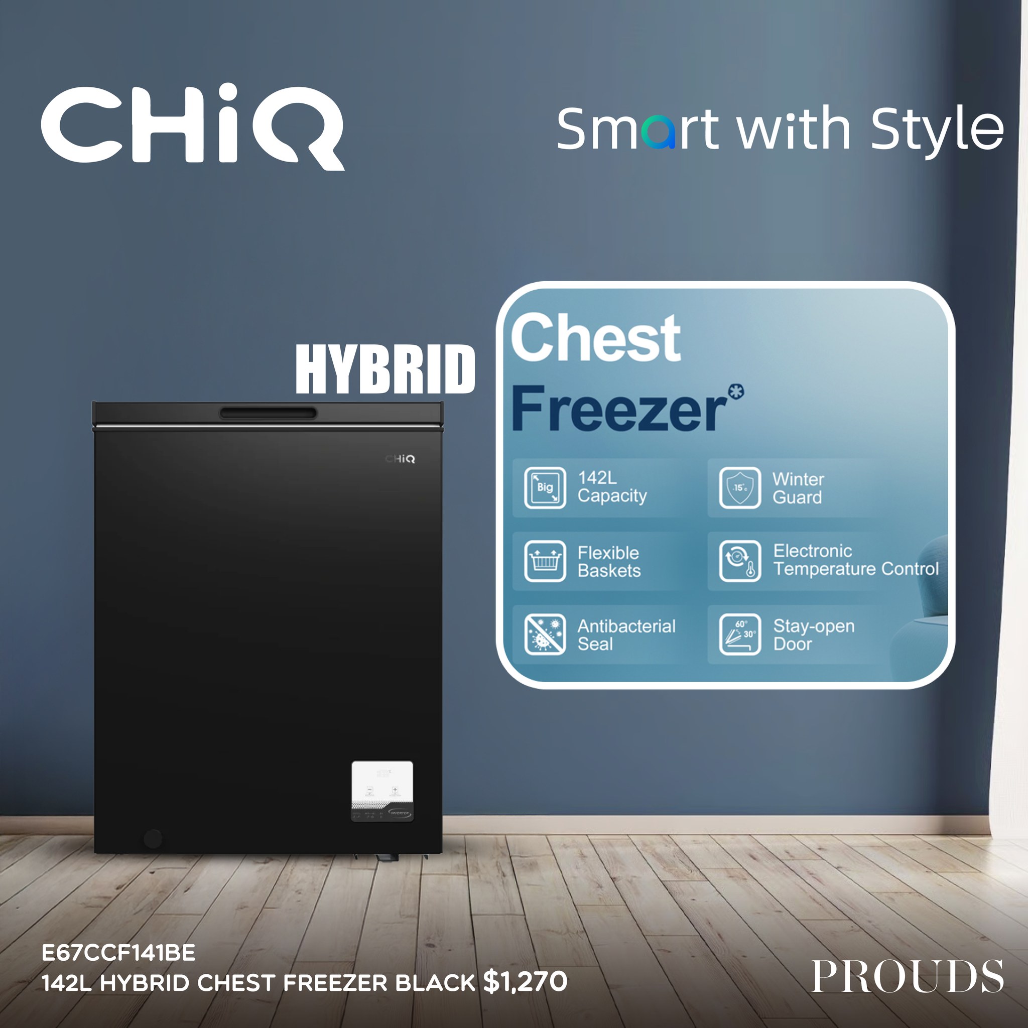 Prouds - Fiji Facebook ad: CHiQ Fridge is here to redefine your refrigeration…