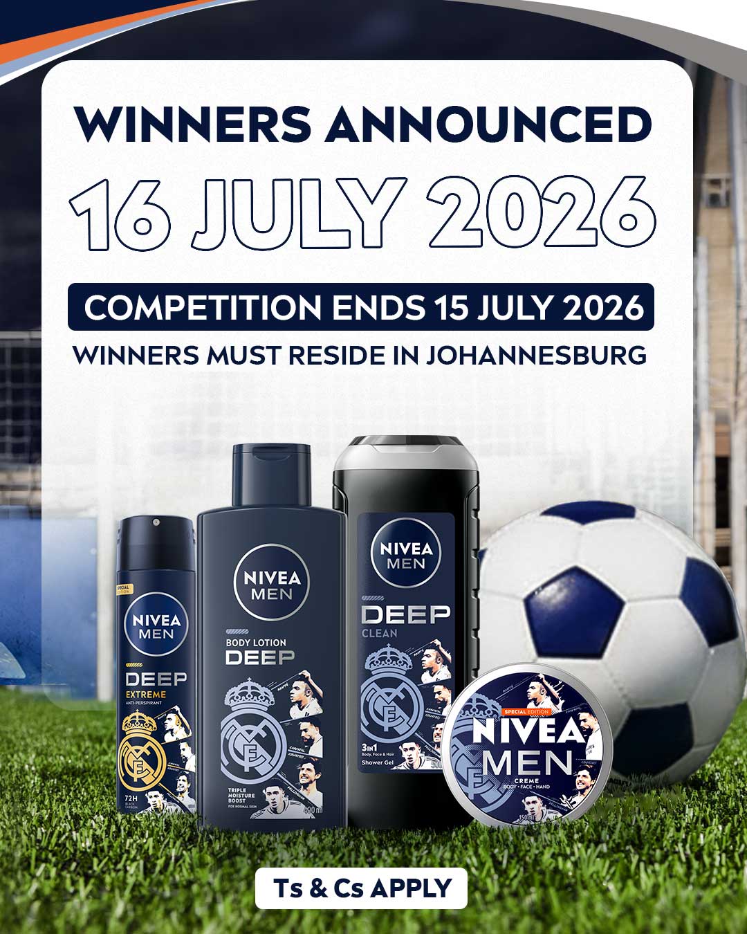 NIVEA MEN Facebook ad: Stand a chance to WIN 1 of 5…