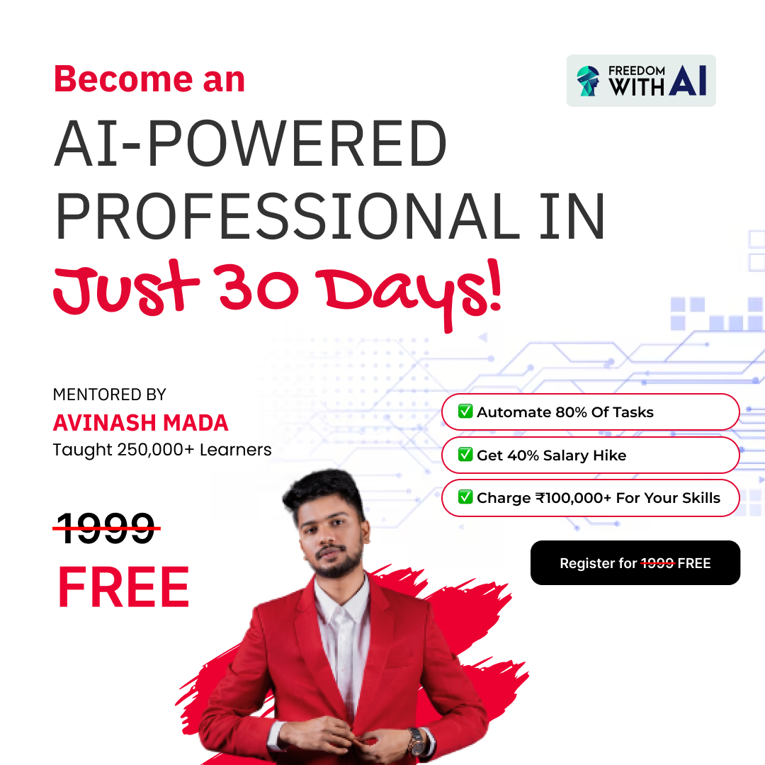 Avinash Mada Facebook ad
