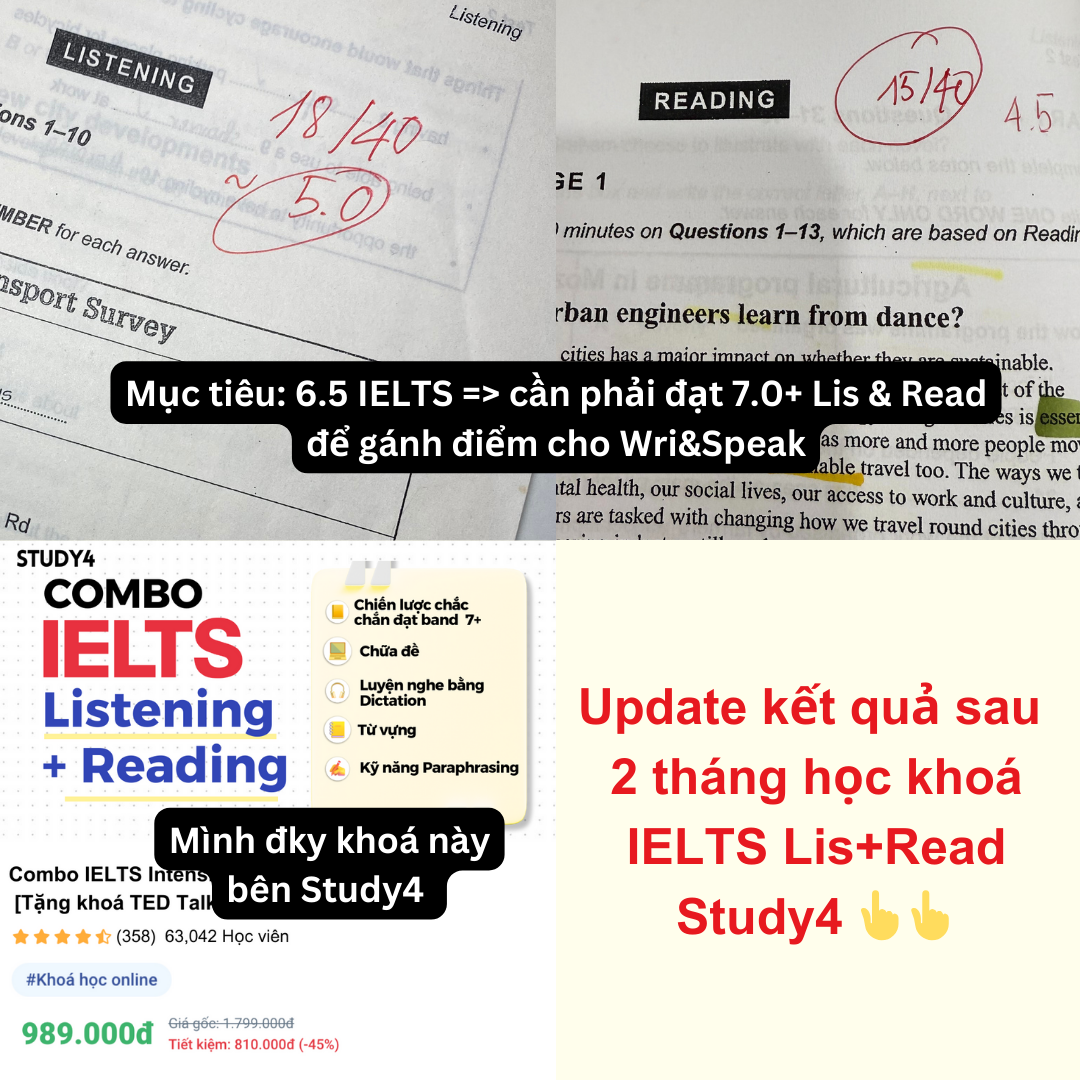 Thu Cuc ▷ Group Tự Học IELTS 8.0 Facebook ad: Tăng 2+ Band IELTS chỉ với 3k/ngày