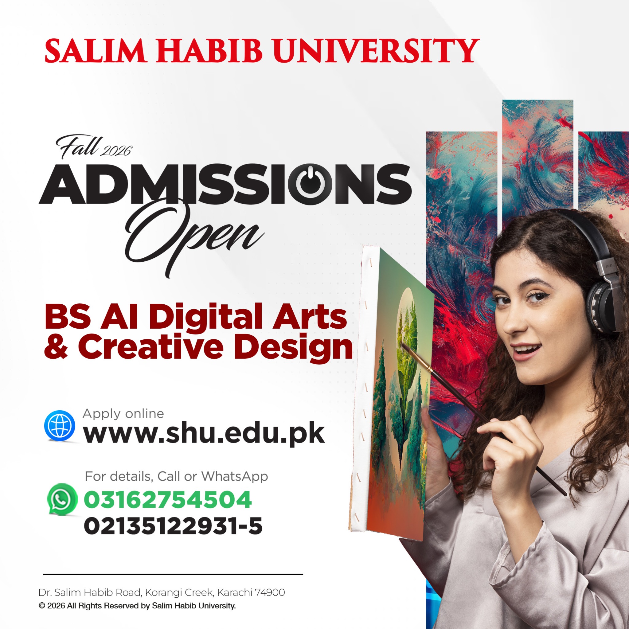 Salim Habib University Facebook ad