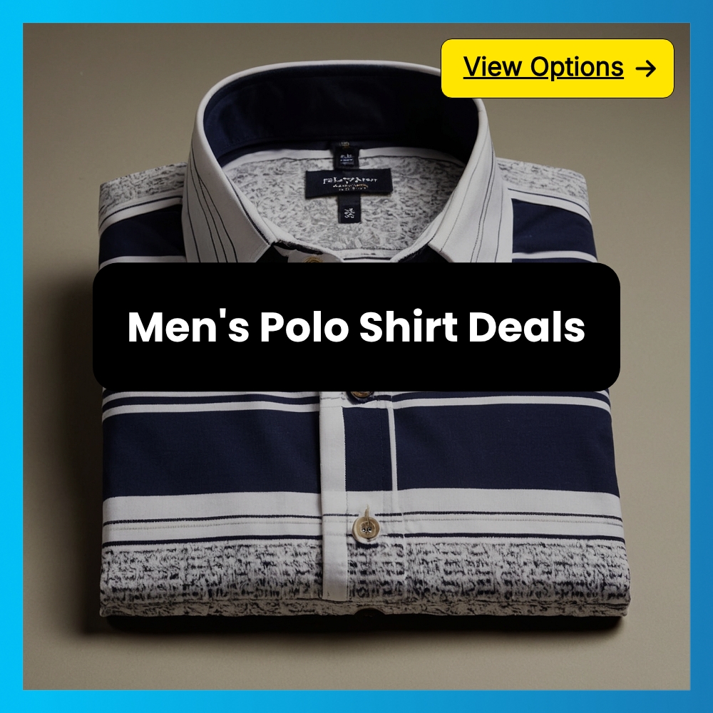 SwiftResults Surge Facebook ad: Men's Polo Shirt Deals