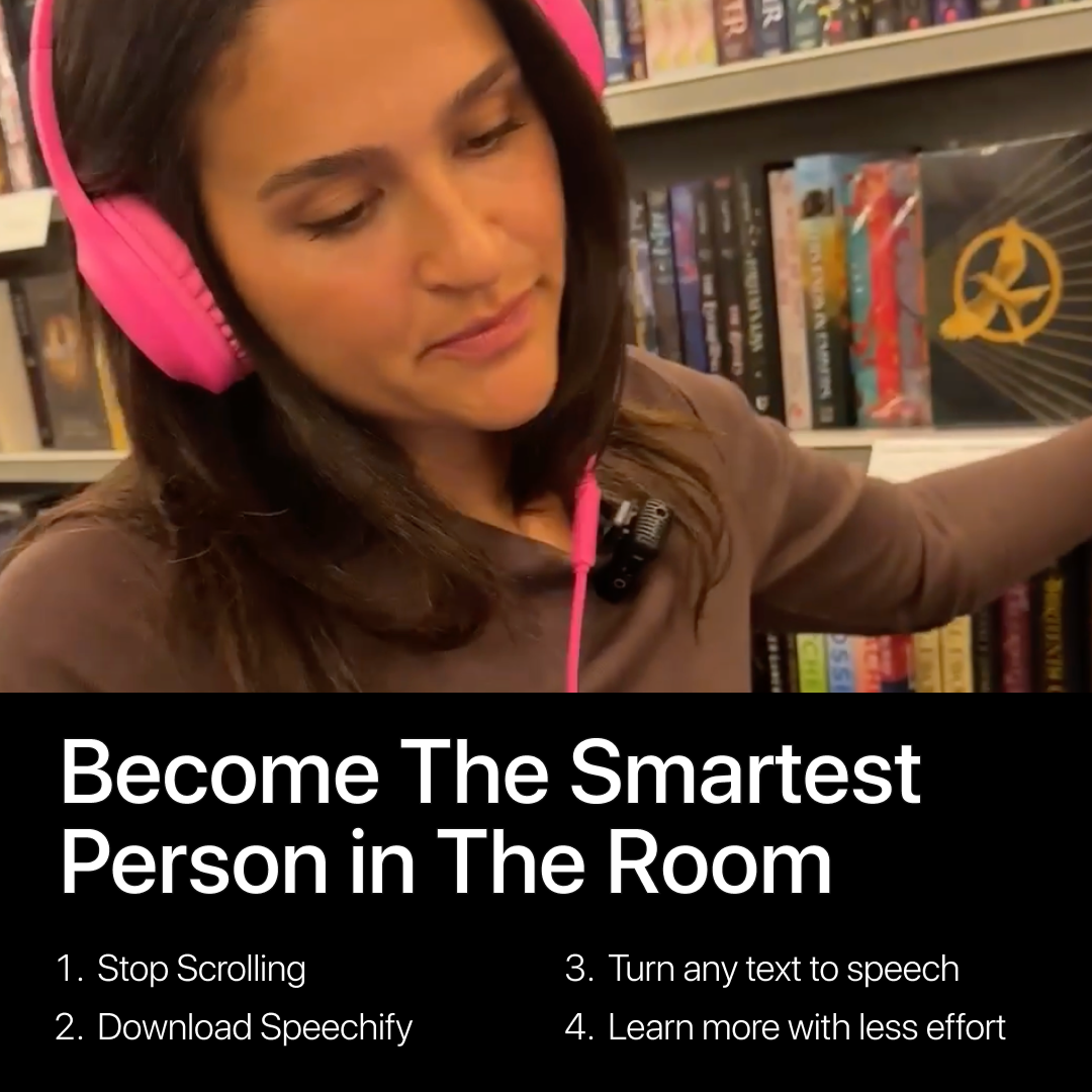 Speechify Facebook ad