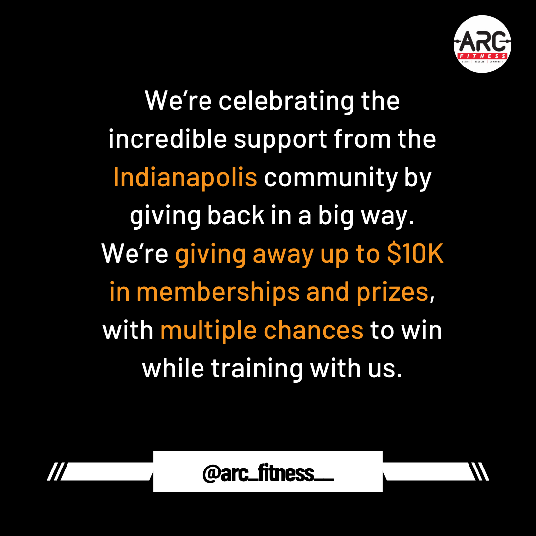 ARC Fitness Facebook ad: Your Chance to Win Big