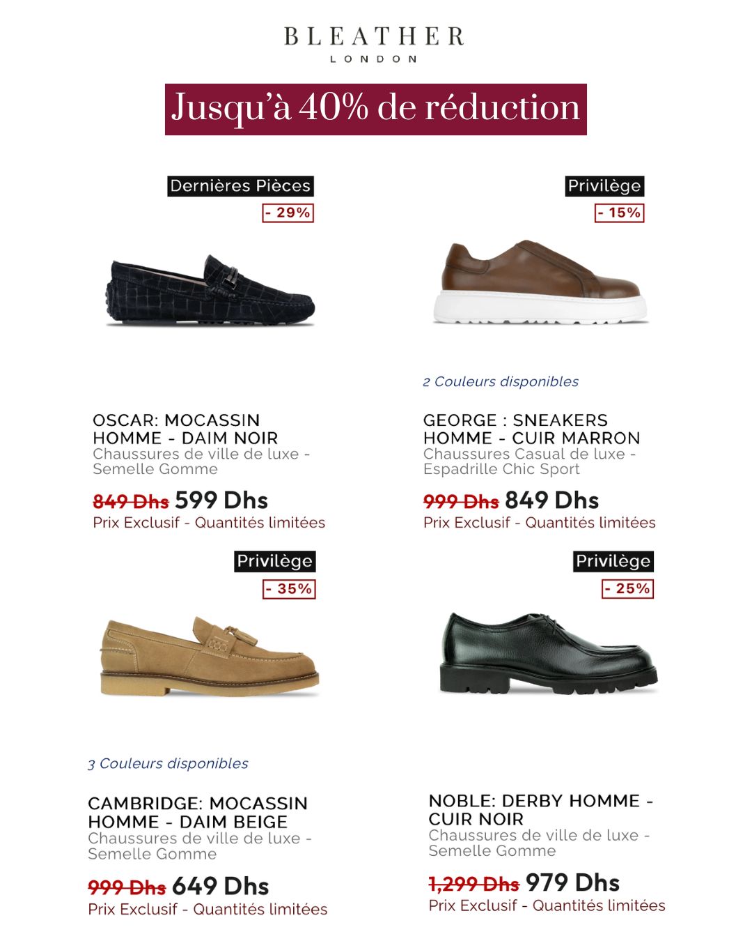 Bleather Facebook ad: C'est le moment