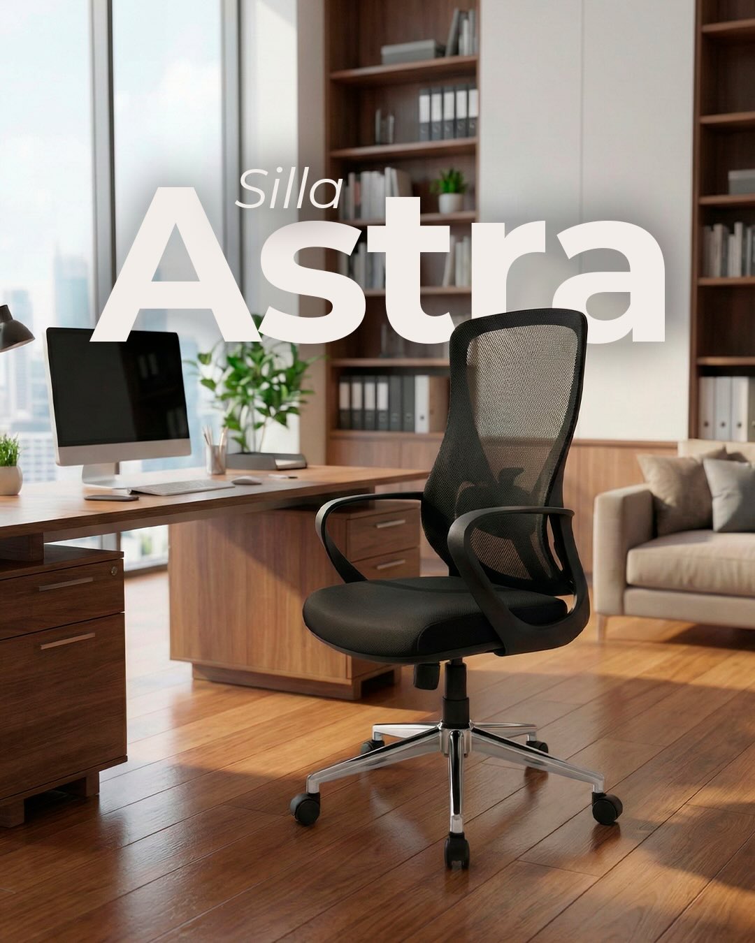 proyecto_f Facebook ad: ASTRA, Comodidad firme, soporte inteligente.