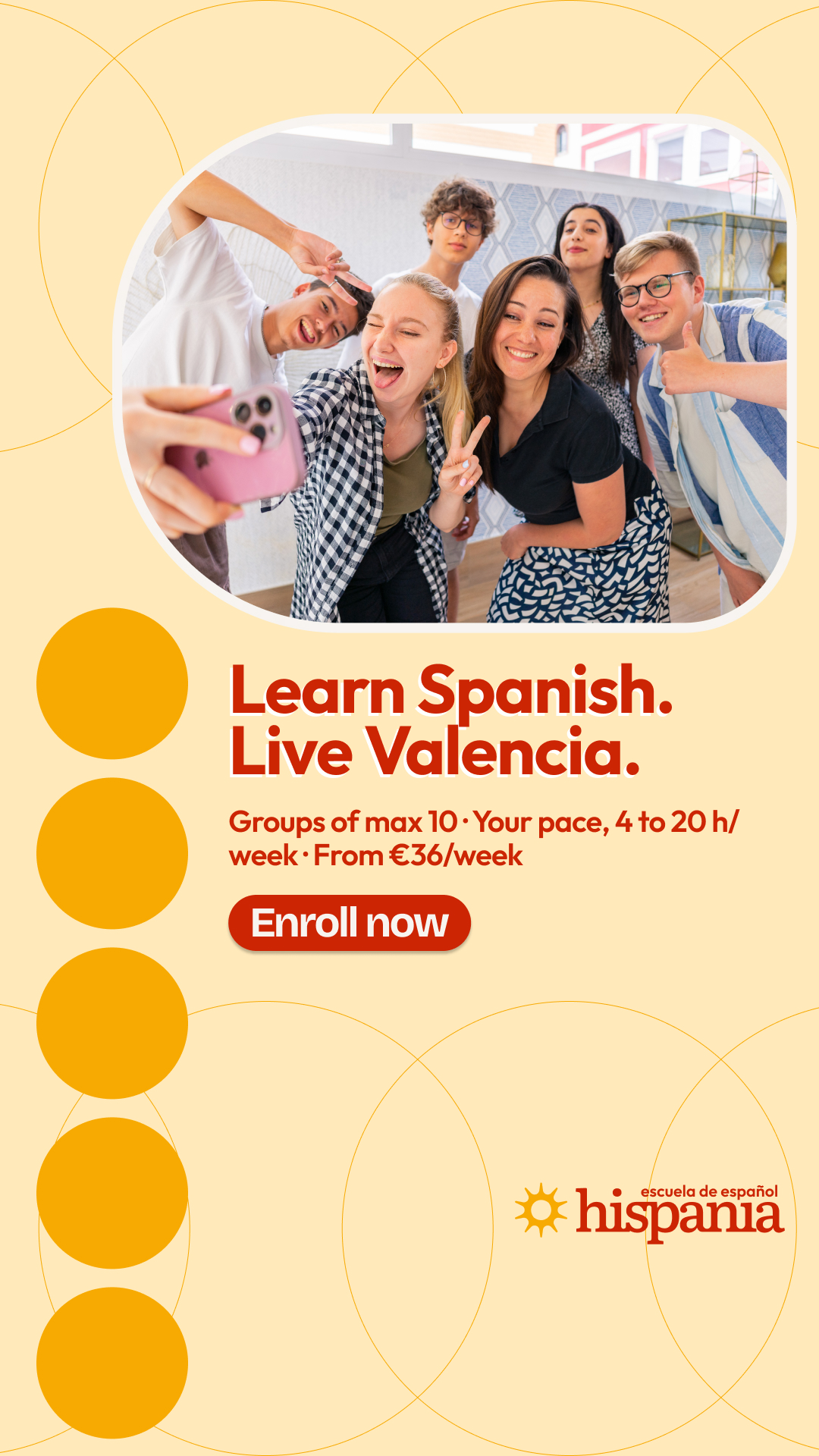 Hispania, escuela de español Facebook ad