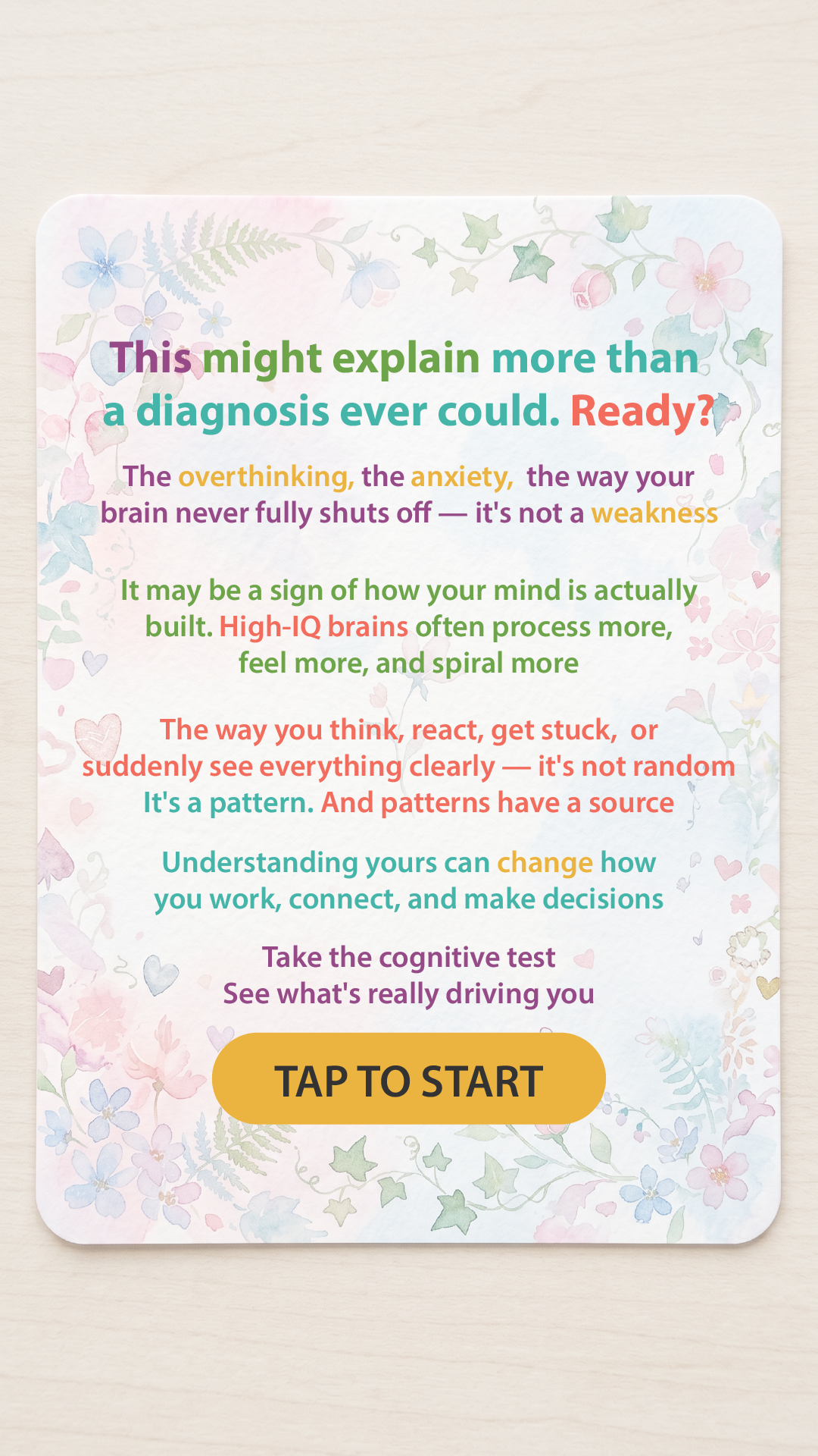 Brain Health Check Facebook ad