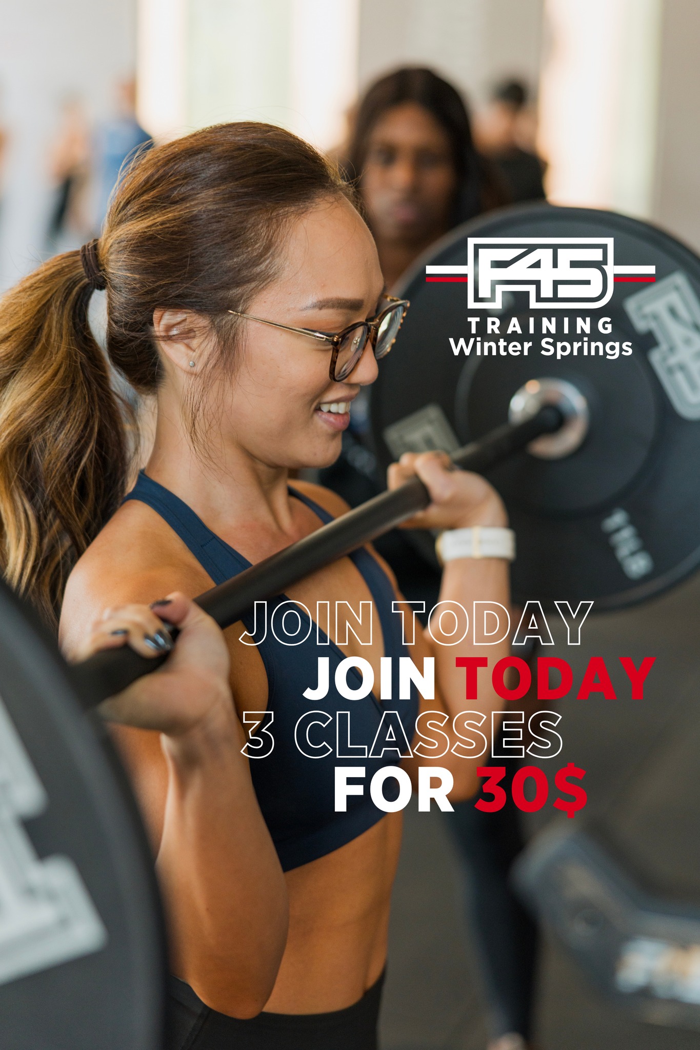 F45 Training Winter Springs Facebook ad: 3 Classes for $30