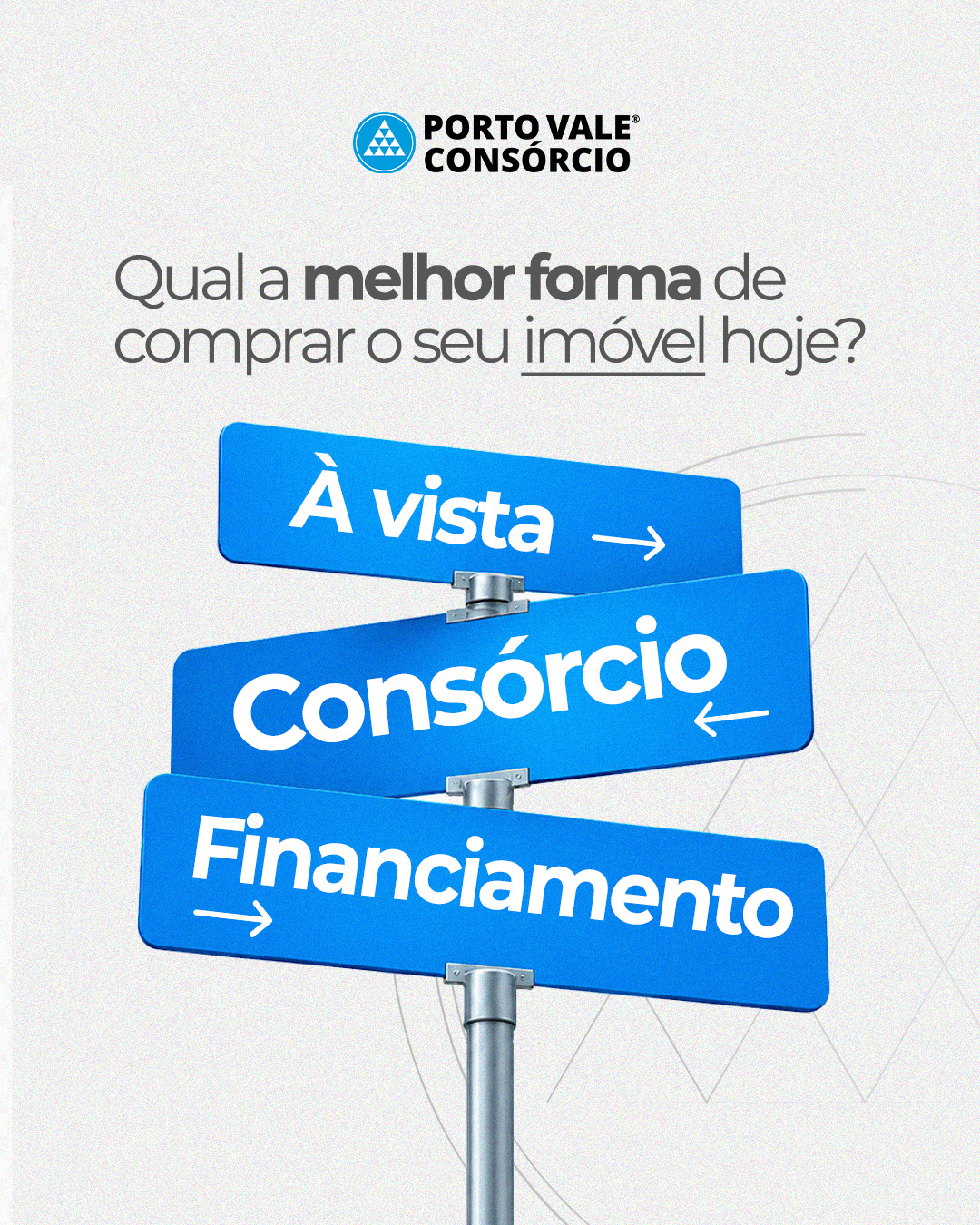 Porto Vale Consórcio Facebook ad: Comprar um imóvel não é só uma decisão…