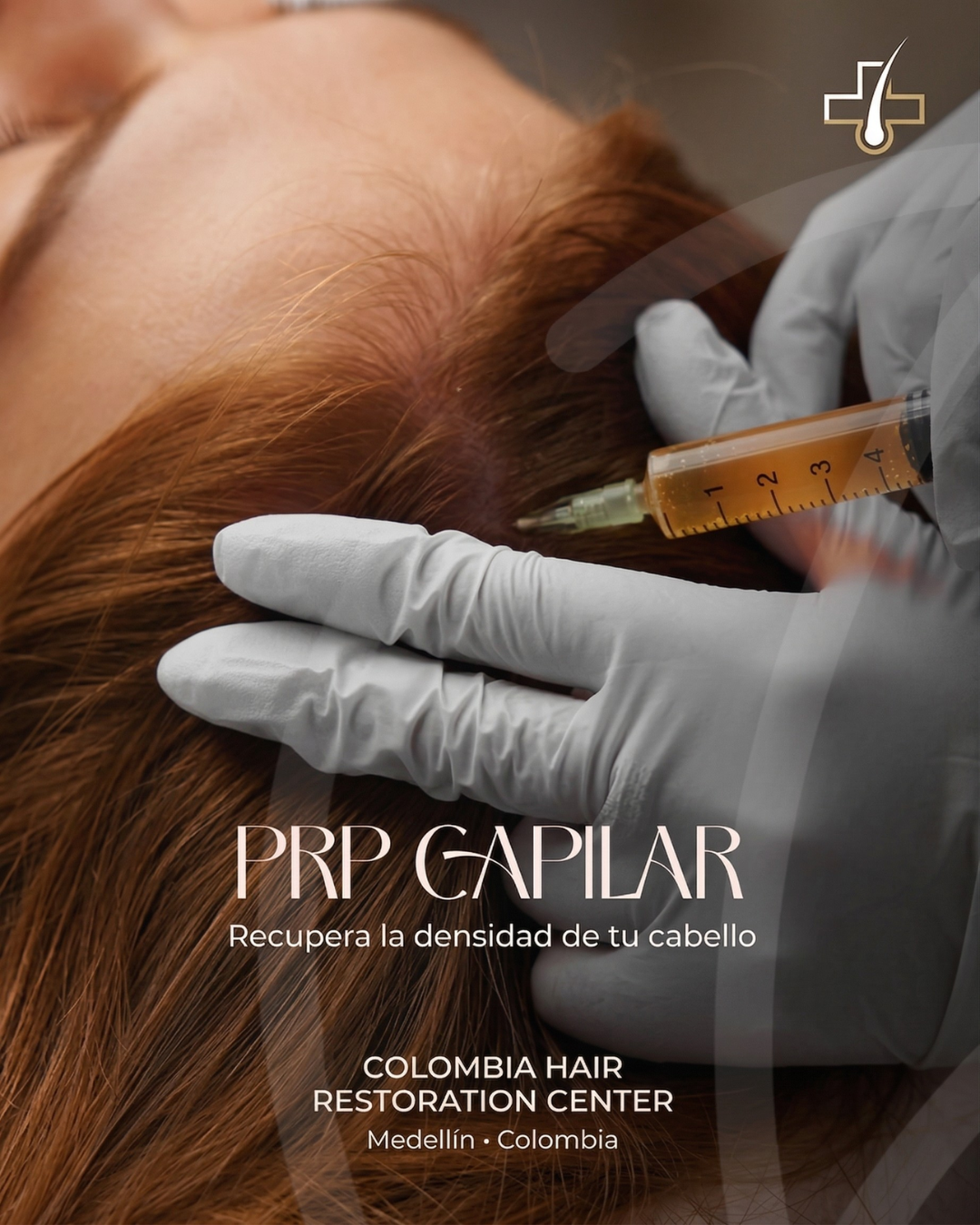 Colombia Hair Restoration Center Facebook ad: La regeneración también es parte del rejuvenecimiento