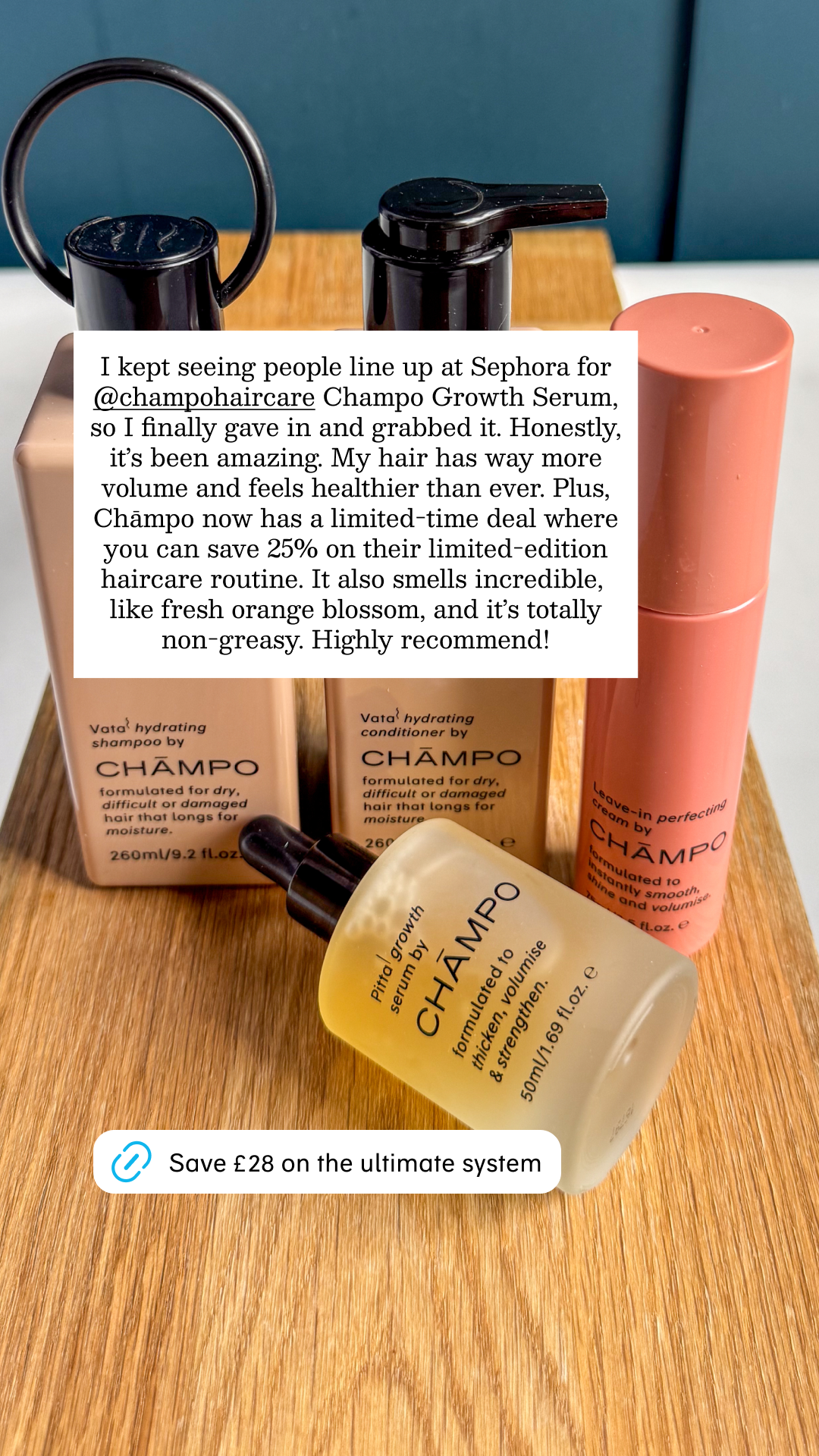 Chāmpo Haircare Facebook ad