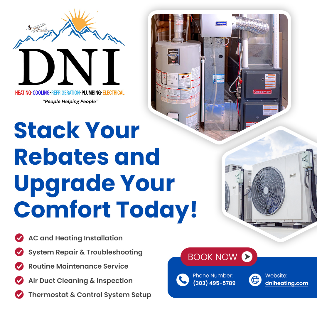 DNI Heating, AC, Refrigeration & Plumbing Facebook ad from Mar 19, 2026