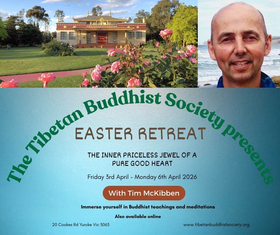 Tibetan Buddhist Society Facebook ad: Easter Retreat Registration - Tibetan Buddhist Society