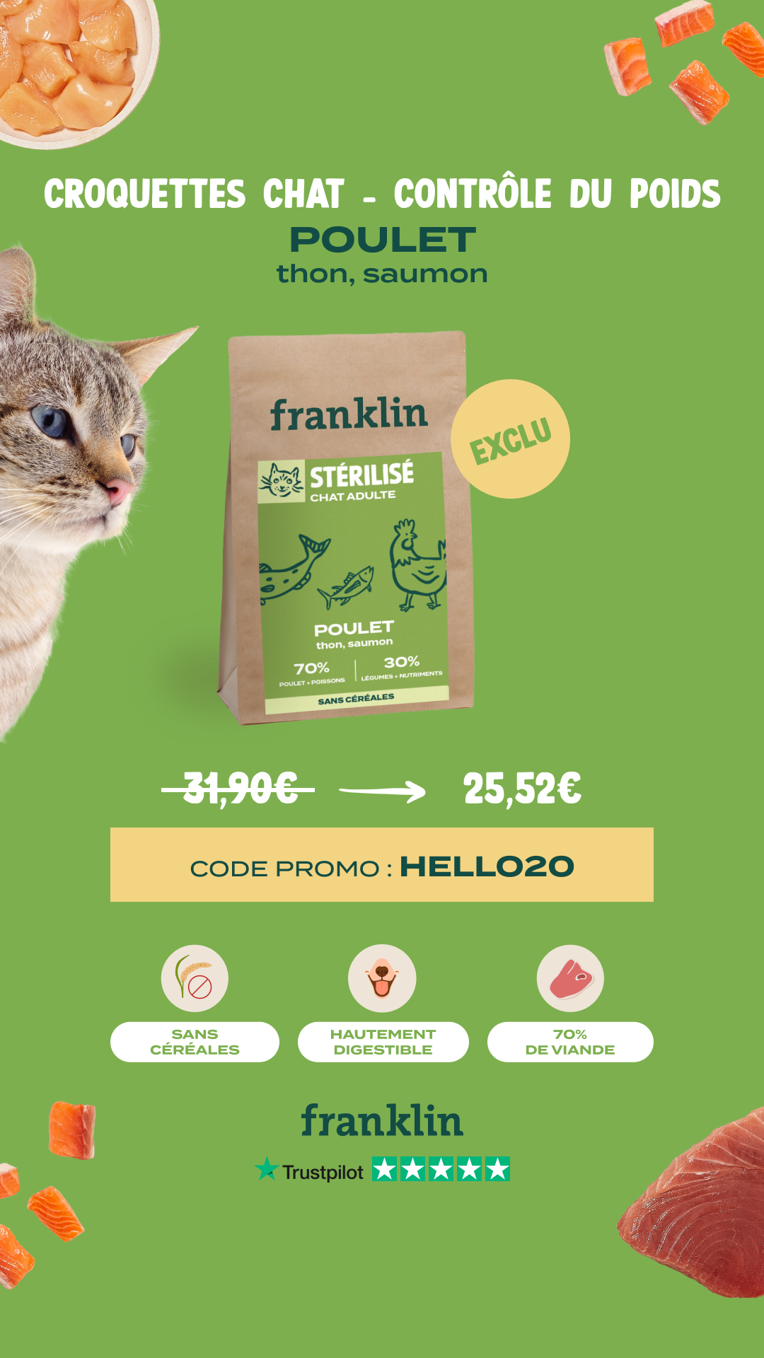 Franklin Pet Food Facebook ad