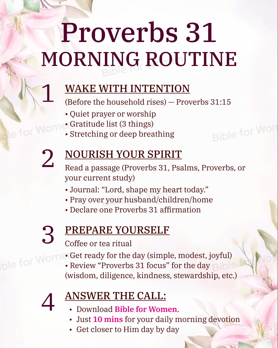 Bible for Women Facebook ad