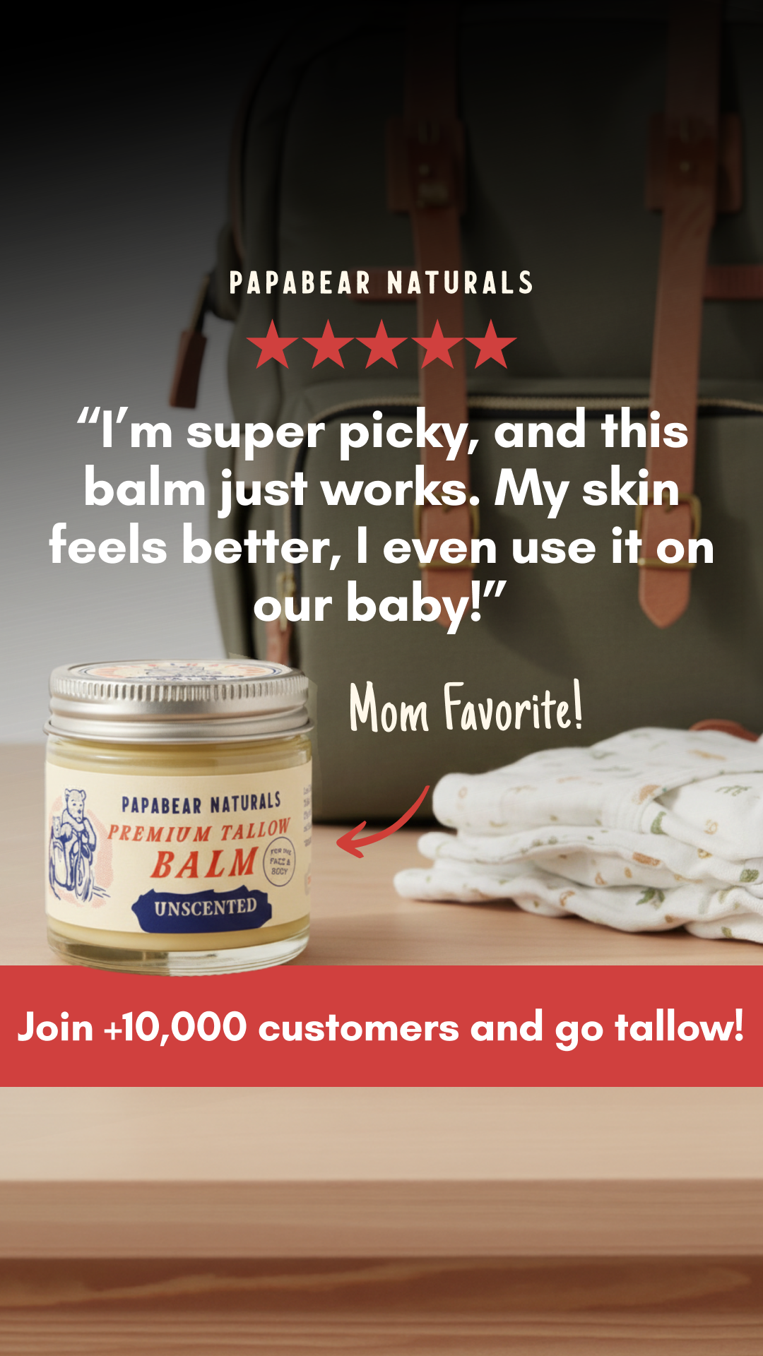 Papabear Naturals Facebook ad