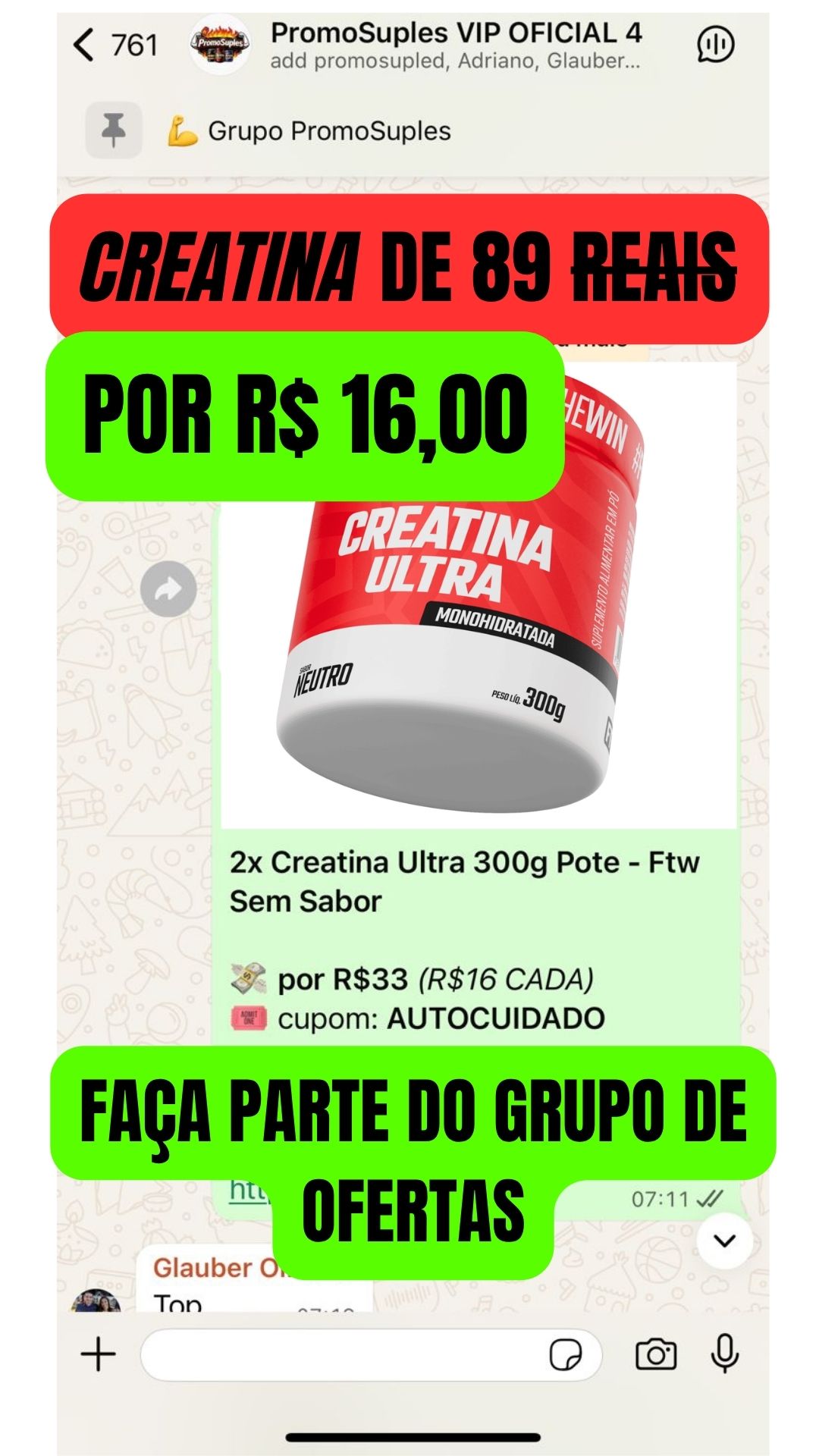 PromoSuples Facebook ad: Clique em Saiba Mais ou comente EU QUERO