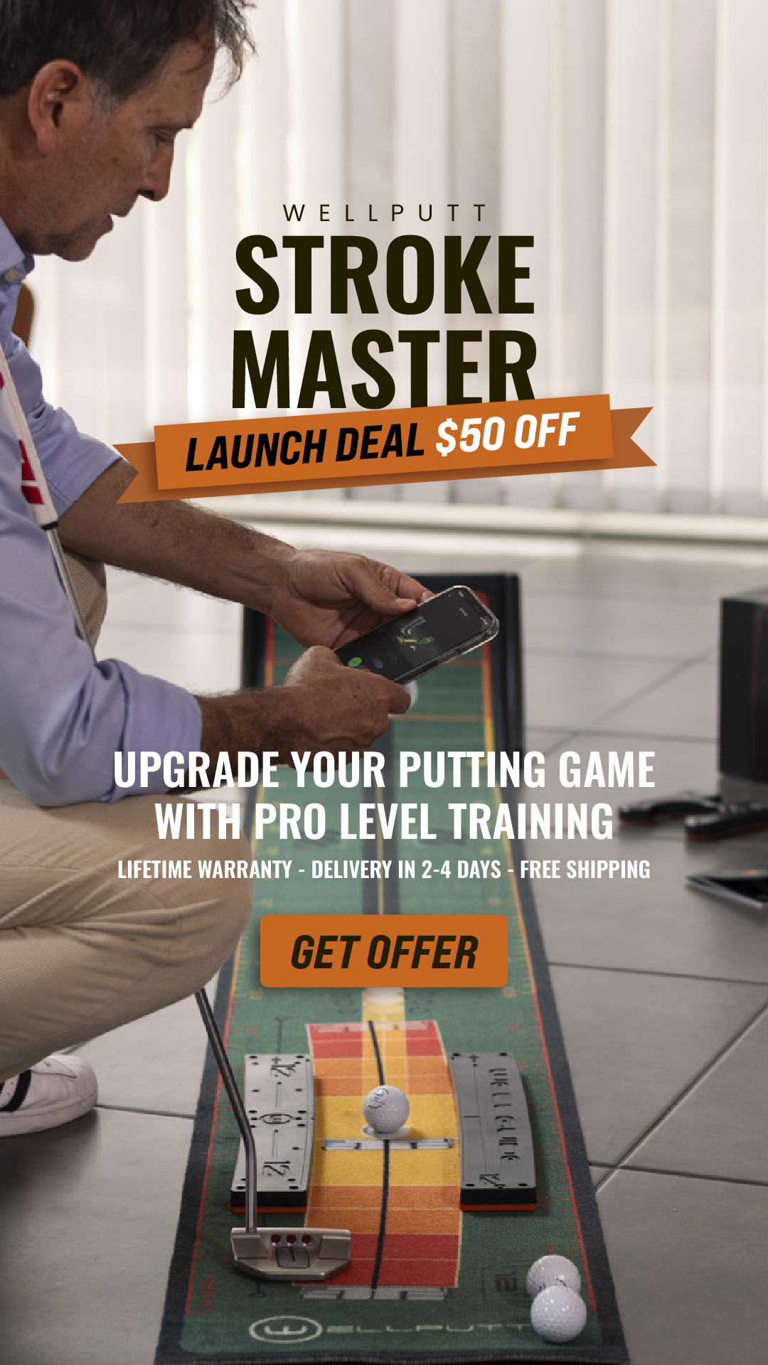 Wellputt Golf Facebook ad