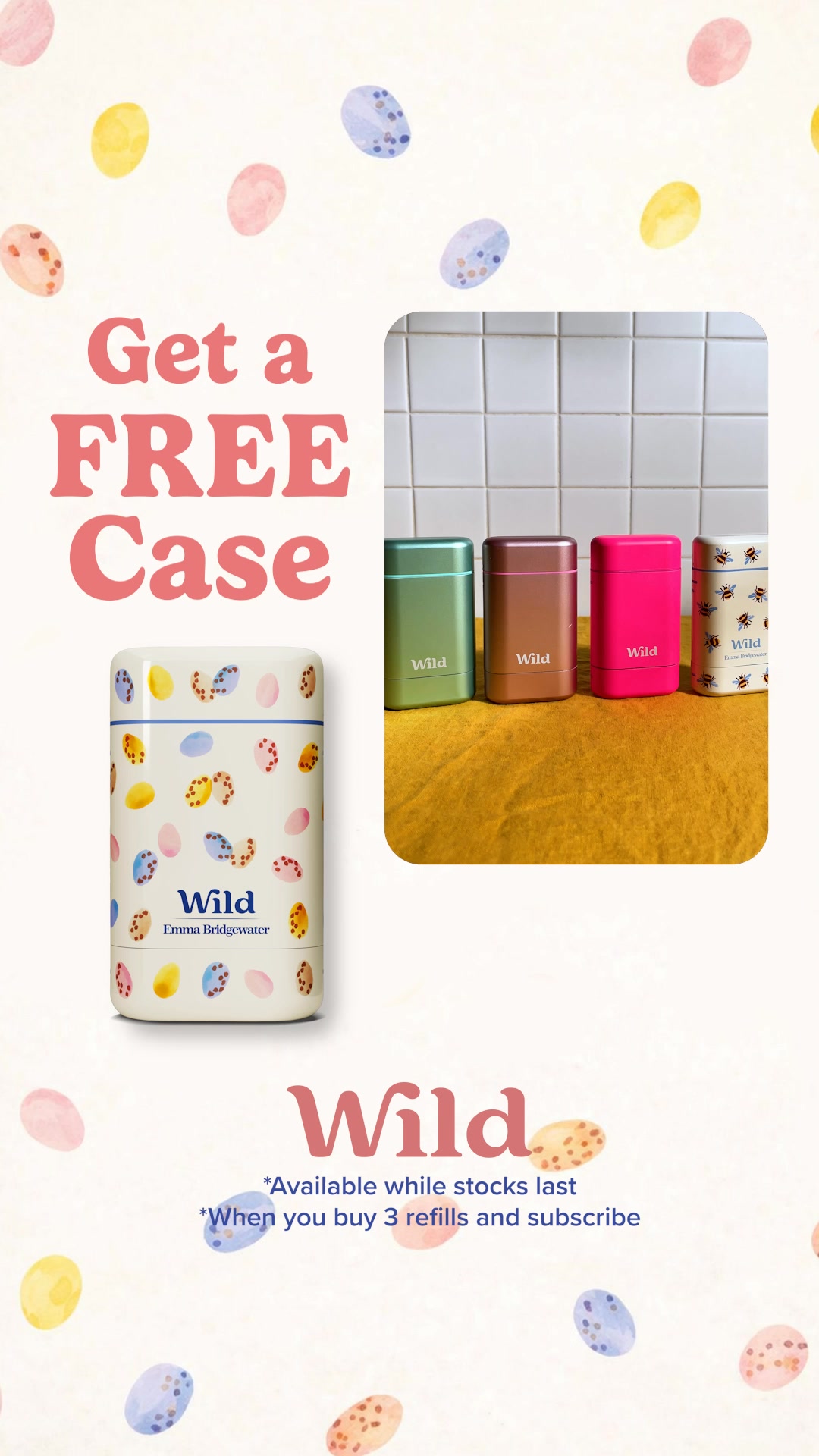 Blusher Facebook ad: Free case? Say less!
